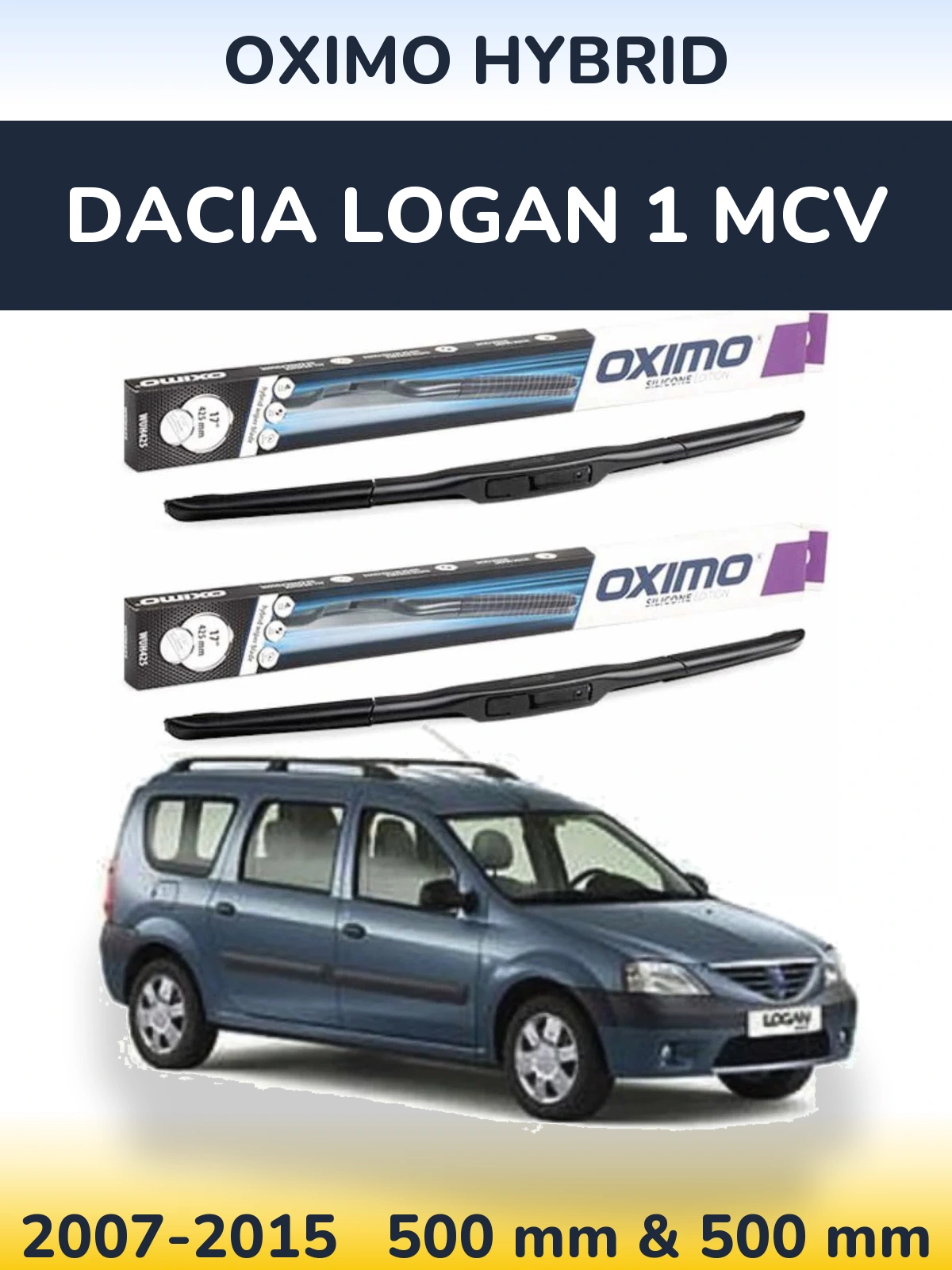 Torkarblad Oximo Hybrid för Dacia Logan 1 MCV