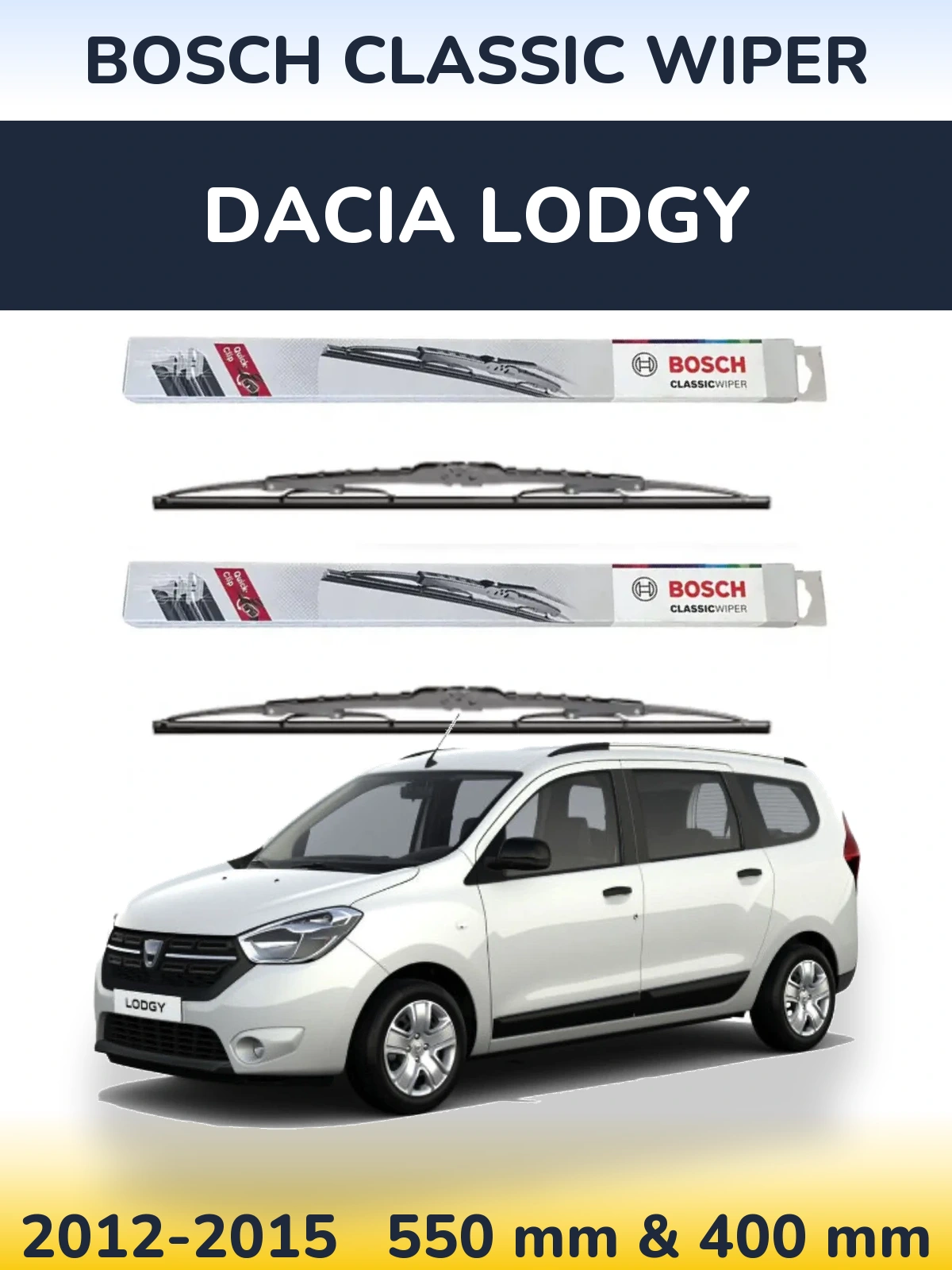 Torkarblad BOSCH Classic Wiper för Dacia Lodgy