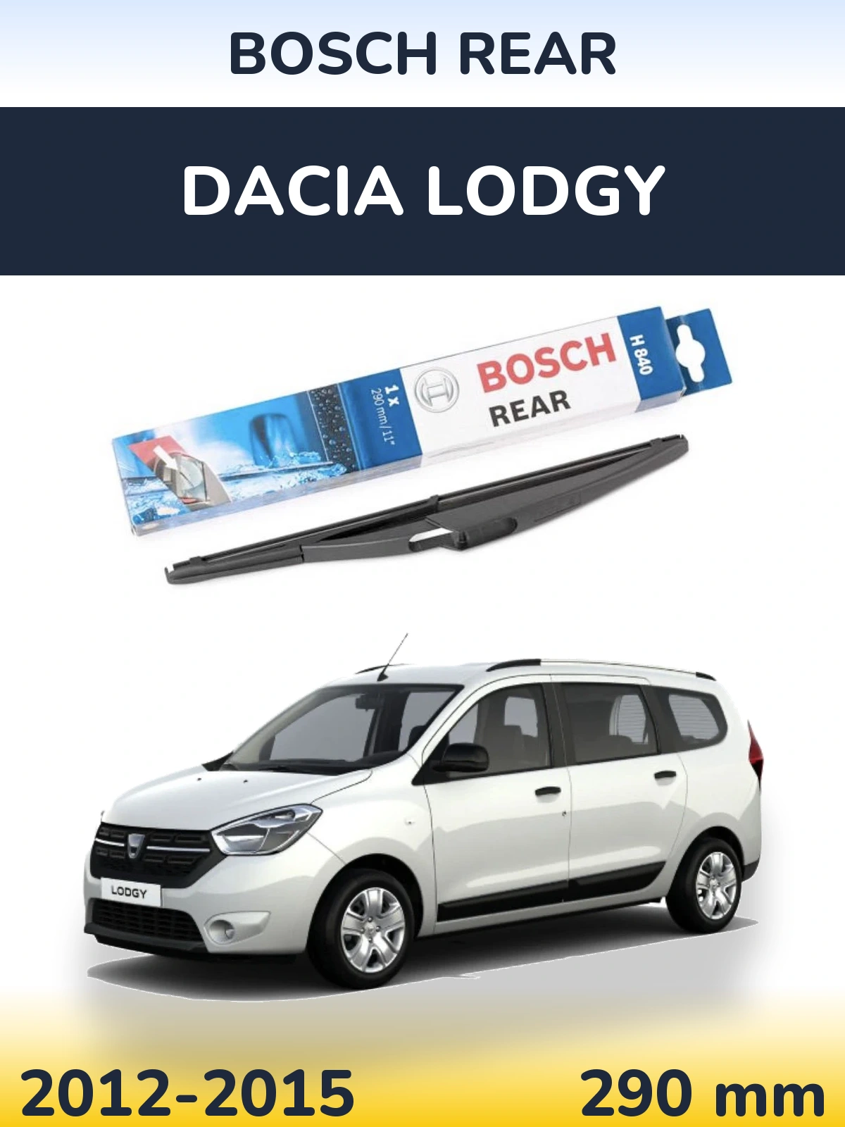 Torkarblad BOSCH Rear för Dacia Lodgy