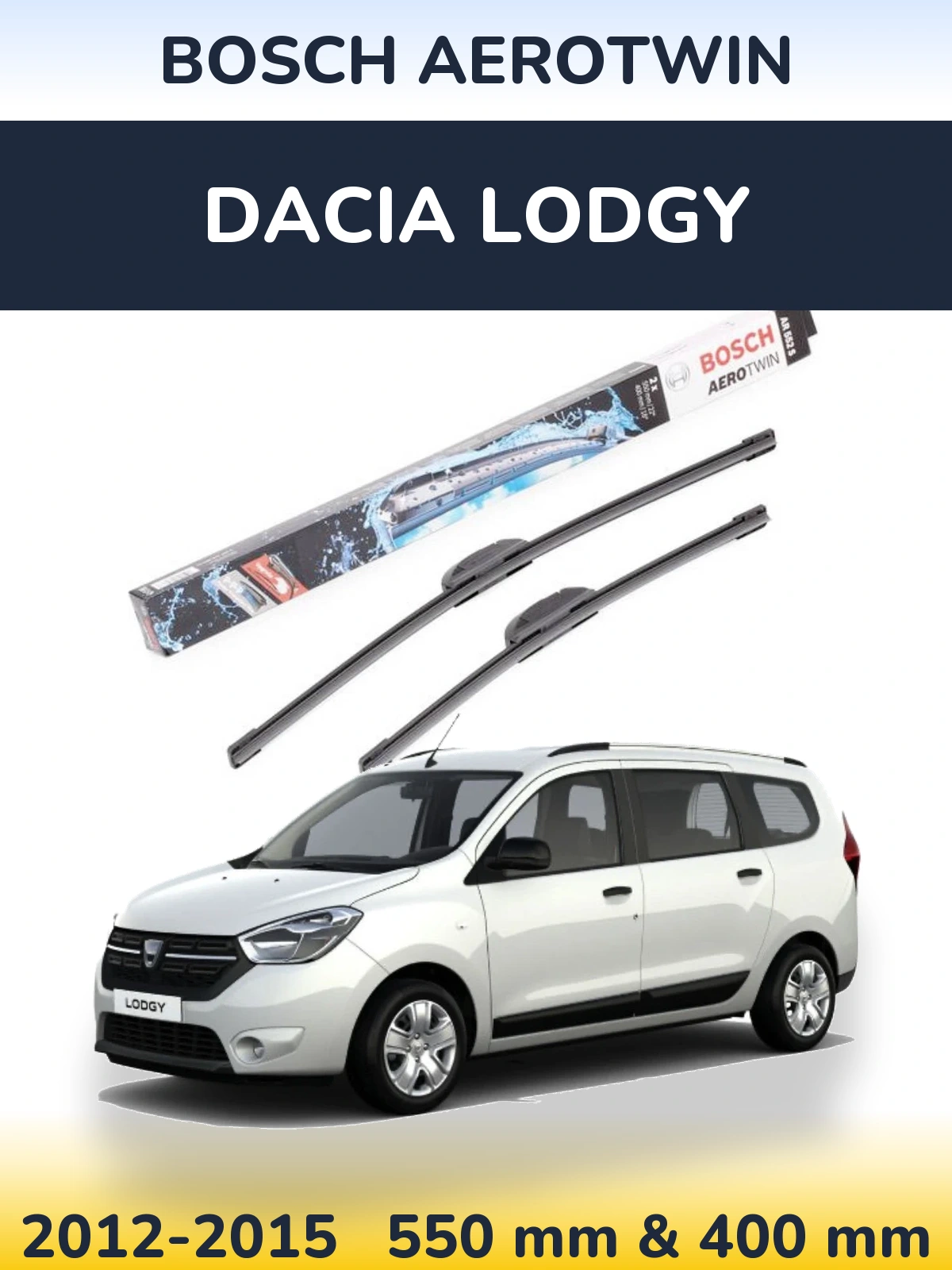 Torkarblad BOSCH AeroTwin för Dacia Lodgy