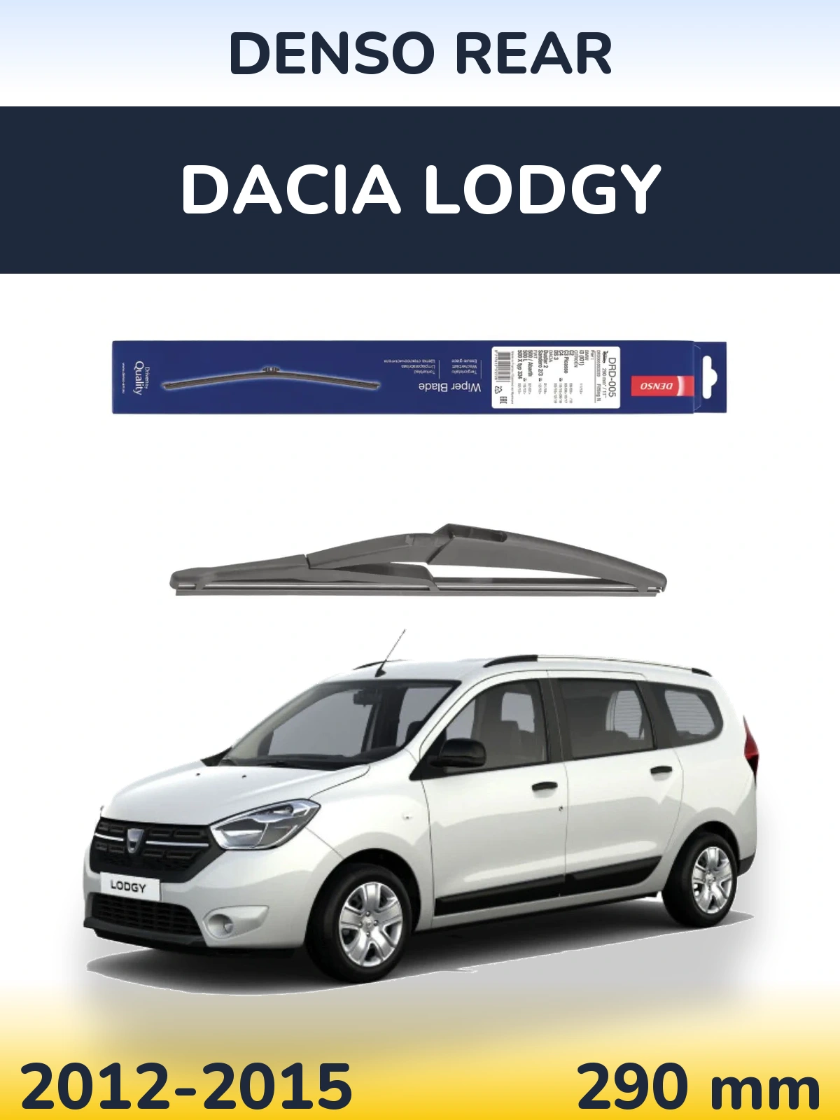 Torkarblad Denso Rear för Dacia Lodgy
