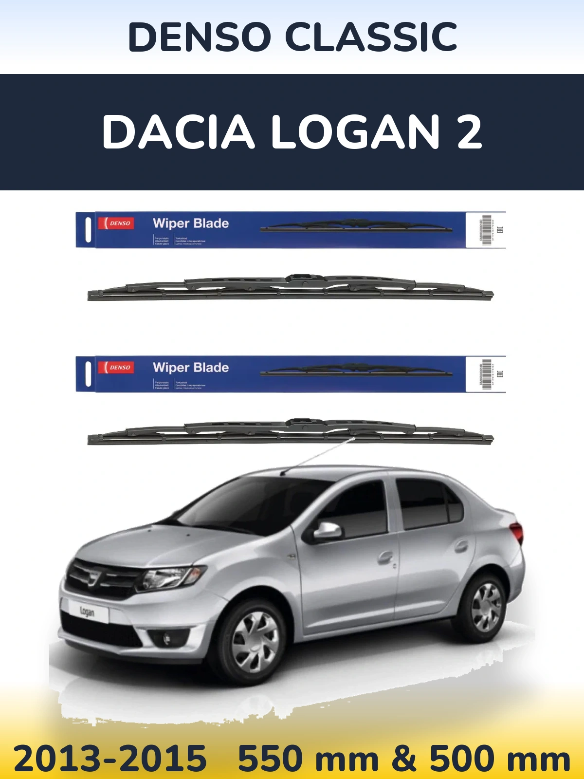 Torkarblad Denso Classic för Dacia Logan 2