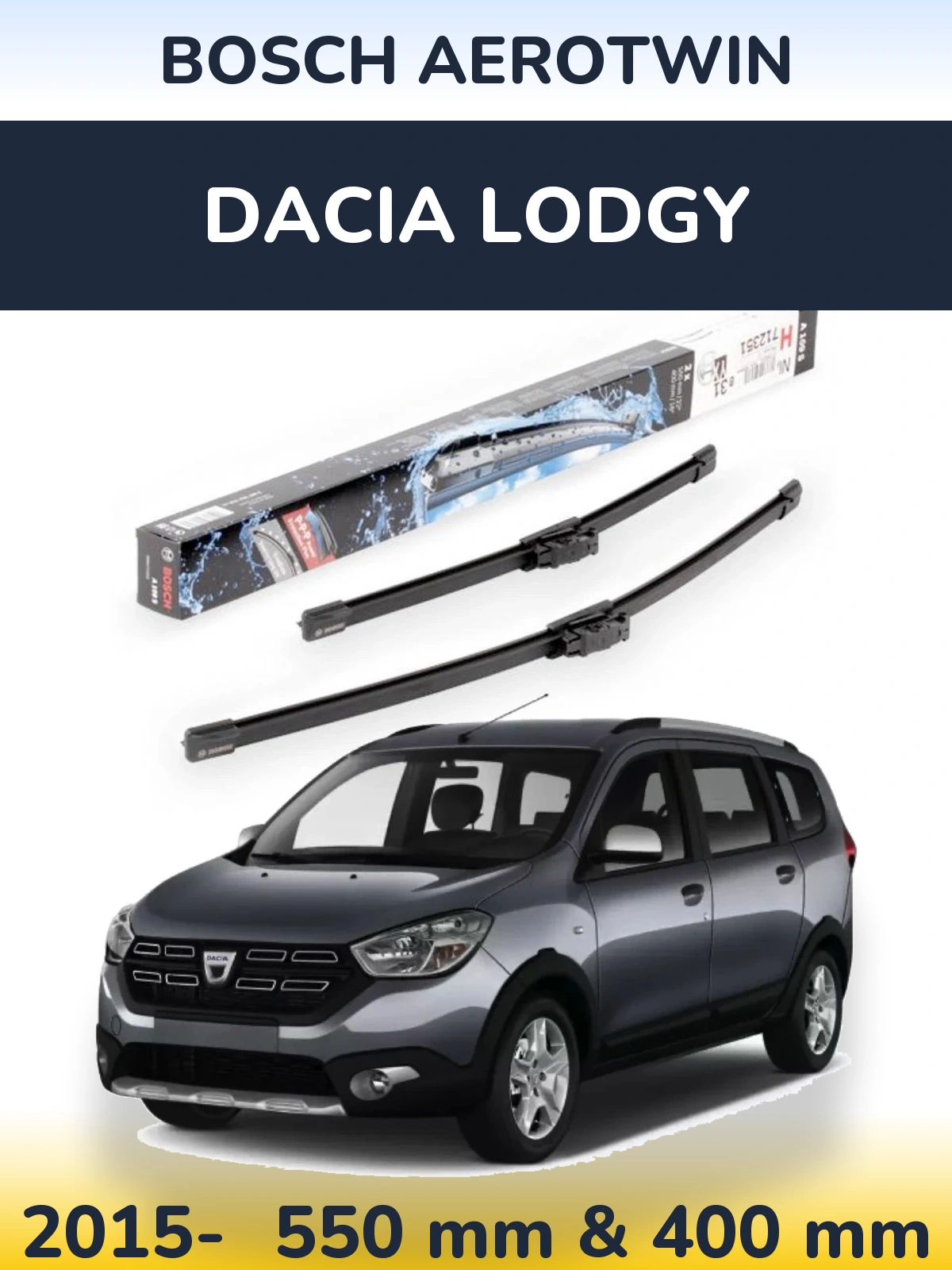 Torkarblad BOSCH AeroTwin för Dacia Lodgy