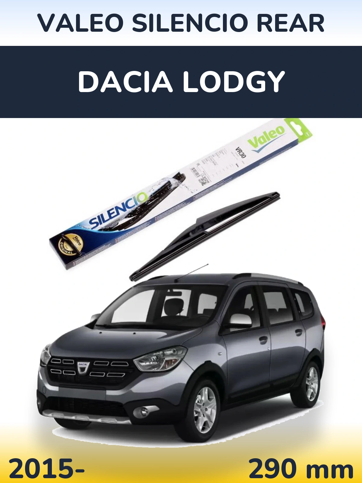 Torkarblad Valeo Silencio Rear för Dacia Lodgy