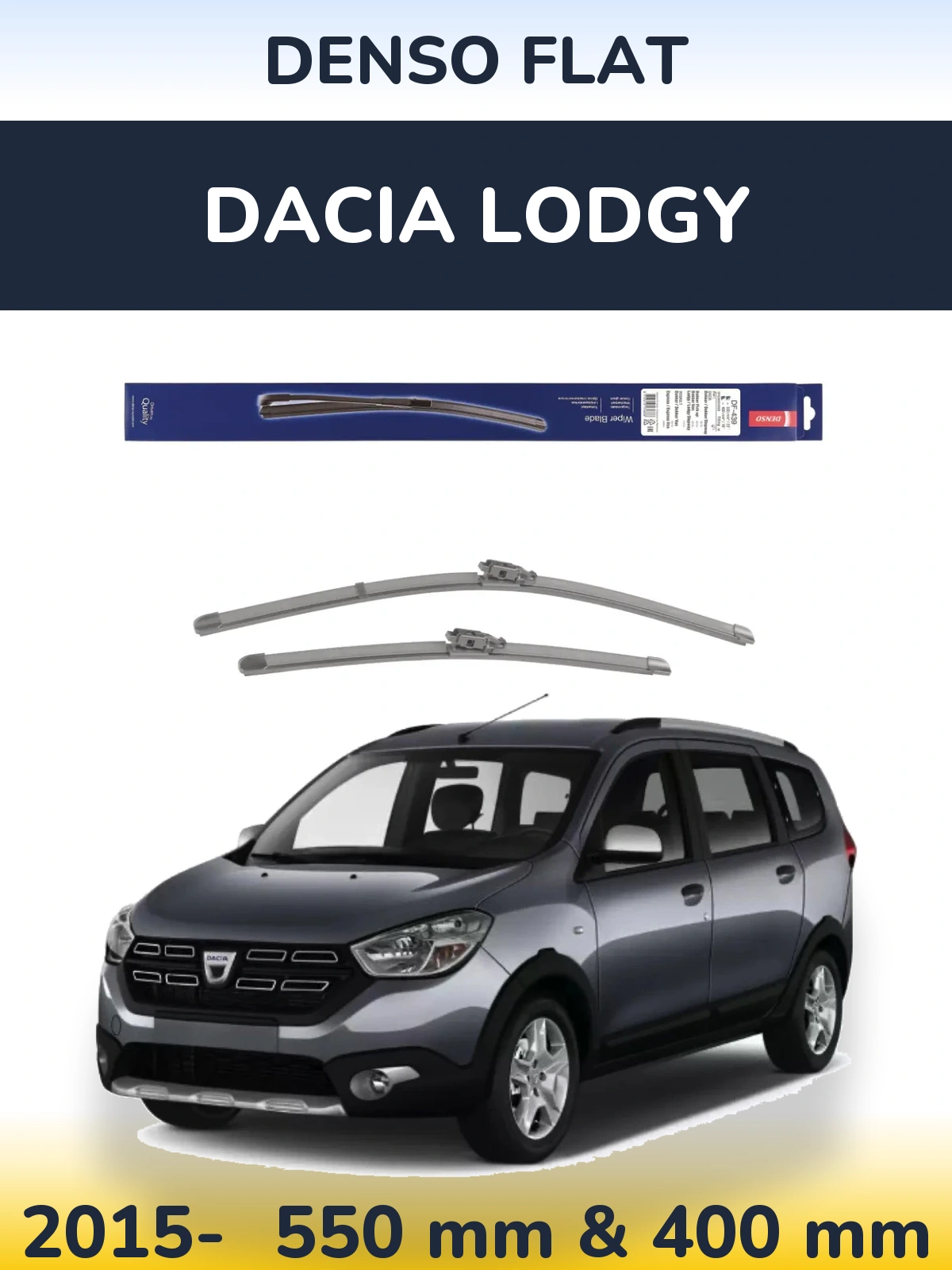 Torkarblad Denso Flat för Dacia Lodgy