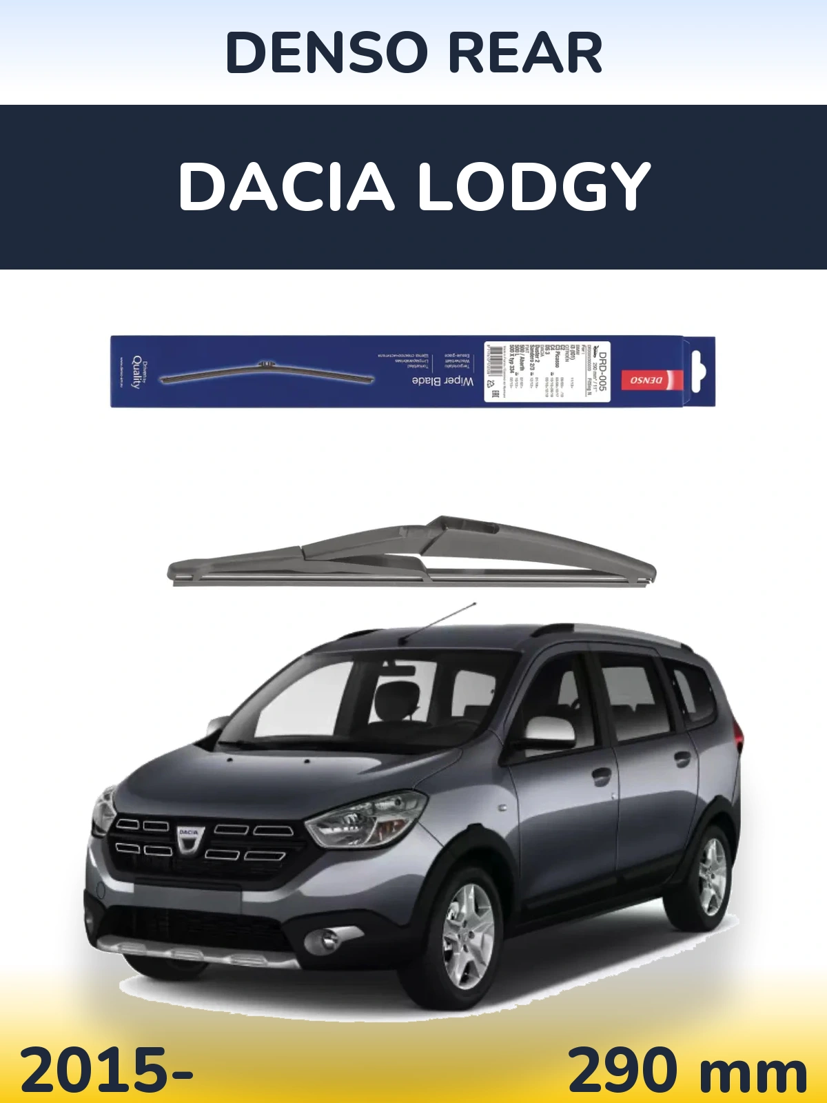 Torkarblad Denso Rear för Dacia Lodgy