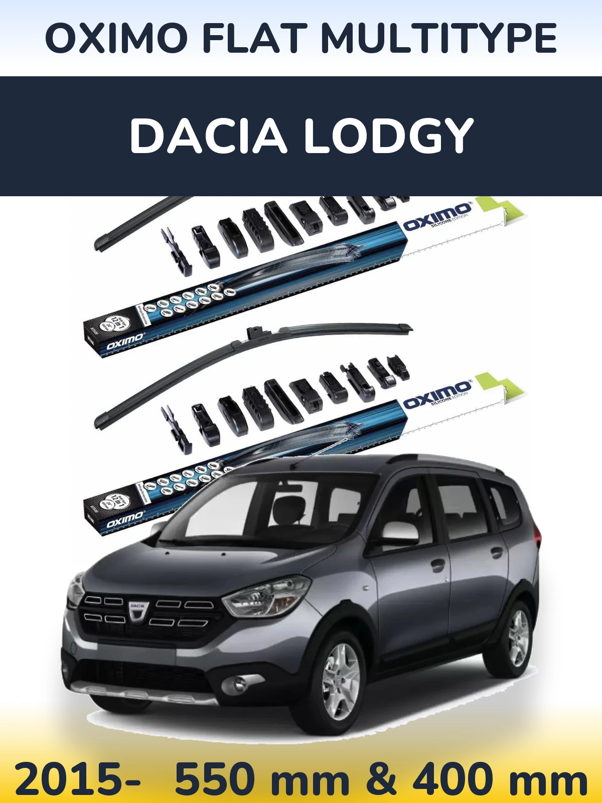 Torkarblad Oximo Flat MultiType för Dacia Lodgy