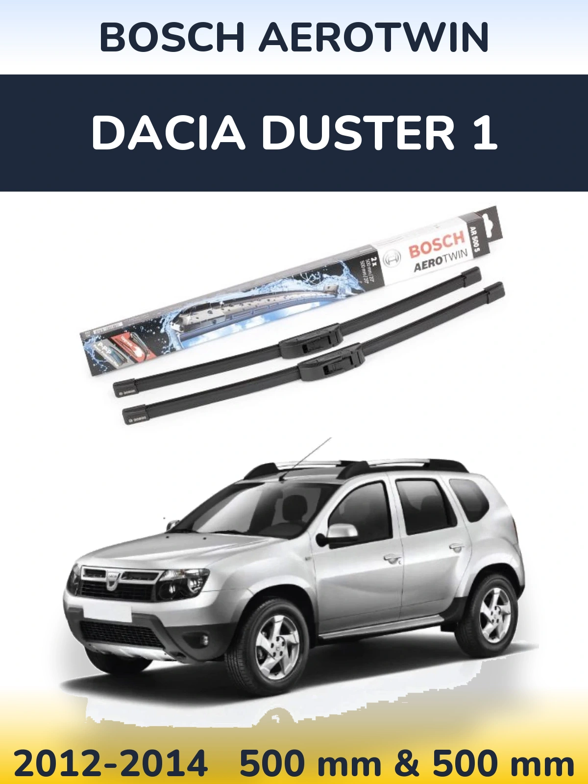 Torkarblad BOSCH AeroTwin för Dacia Duster 1