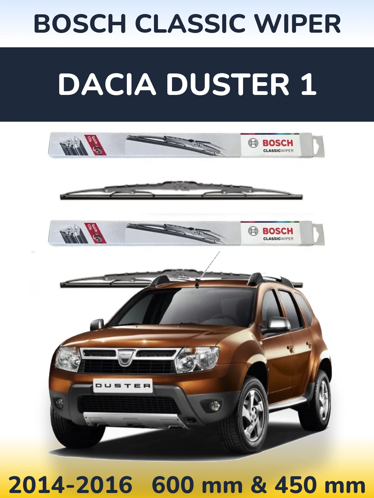 Torkarblad BOSCH Classic Wiper för Dacia Duster 1