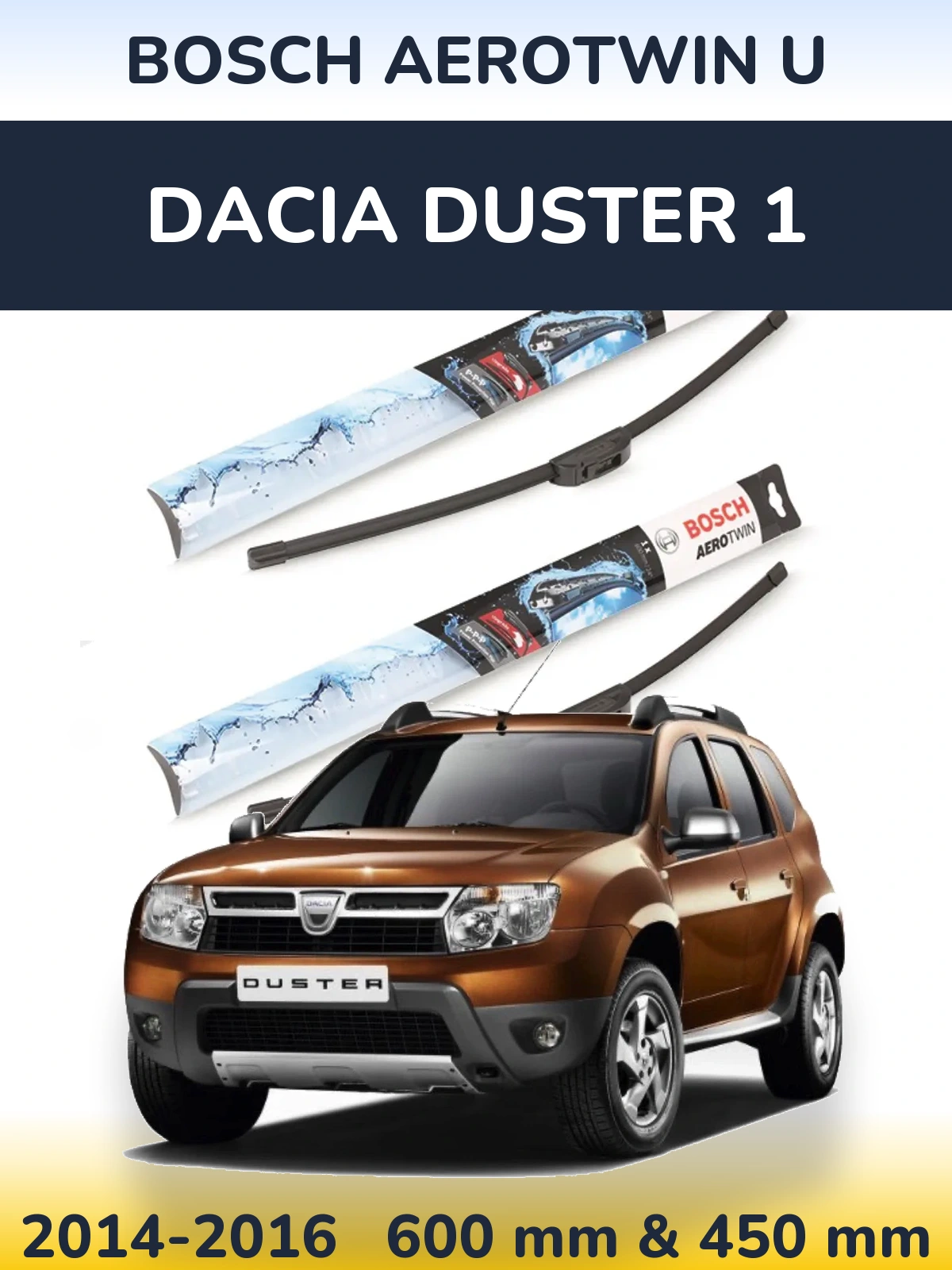 Torkarblad BOSCH AeroTwin U för Dacia Duster 1