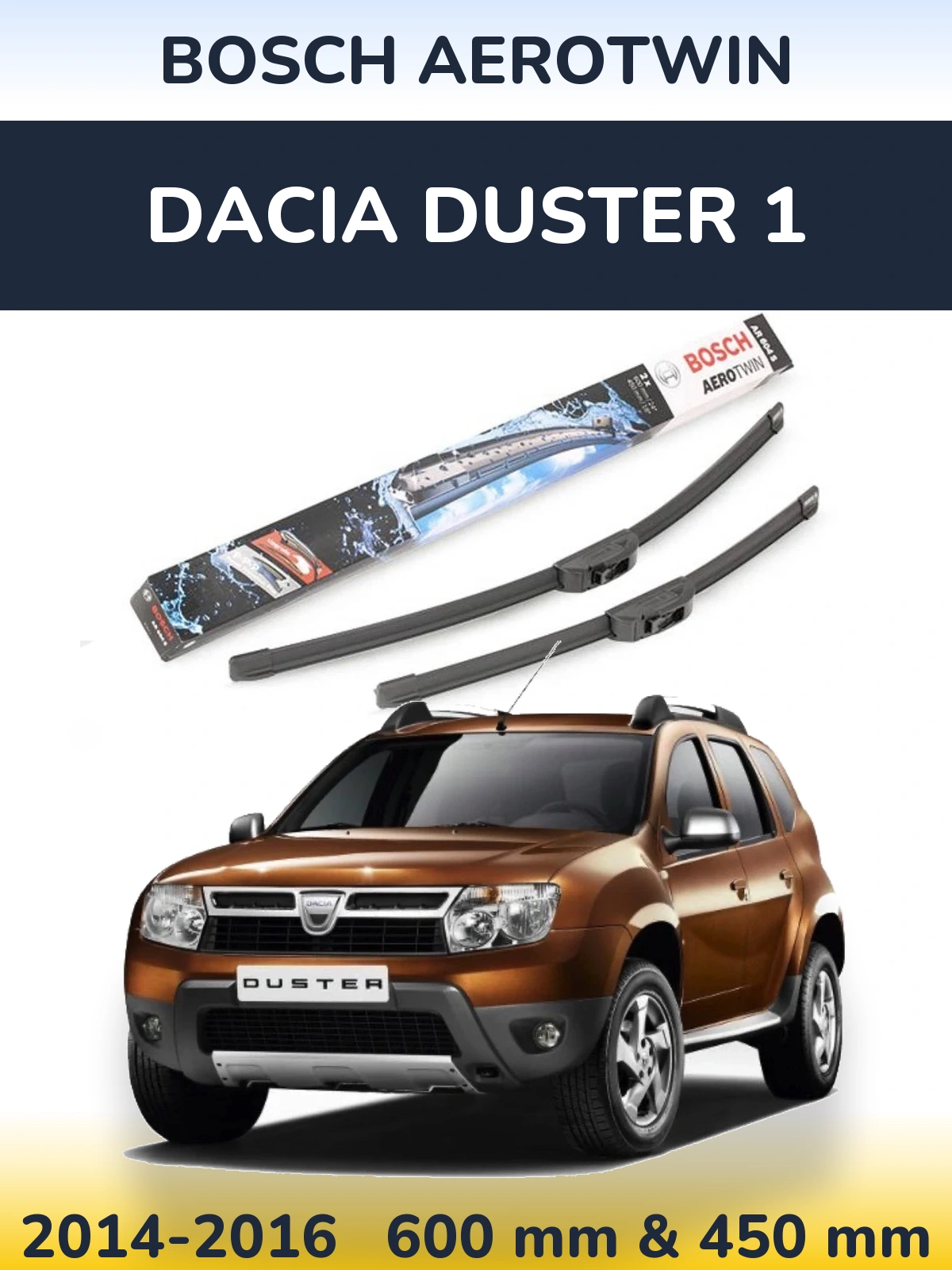 Torkarblad BOSCH AeroTwin för Dacia Duster 1