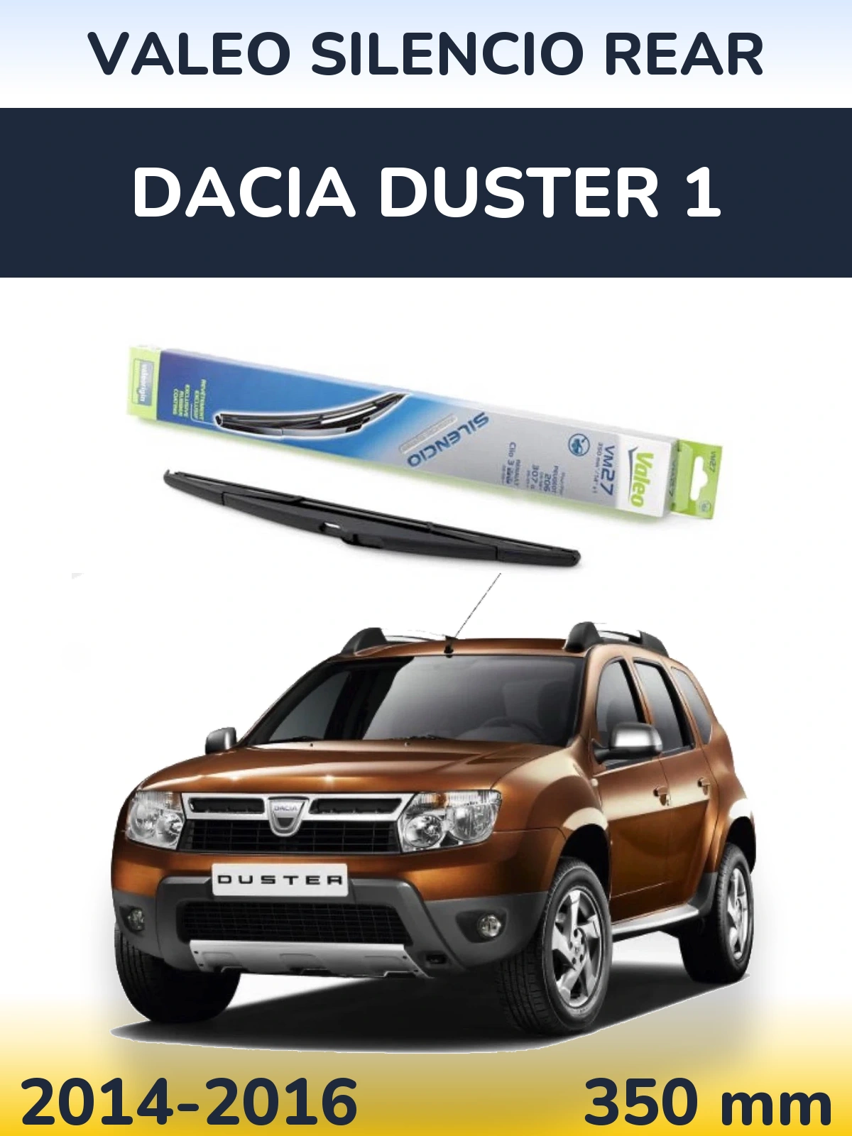 Torkarblad Valeo Silencio Rear för Dacia Duster 1
