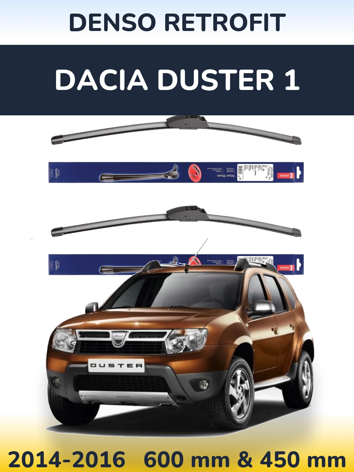 Torkarblad Denso Retrofit för Dacia Duster 1