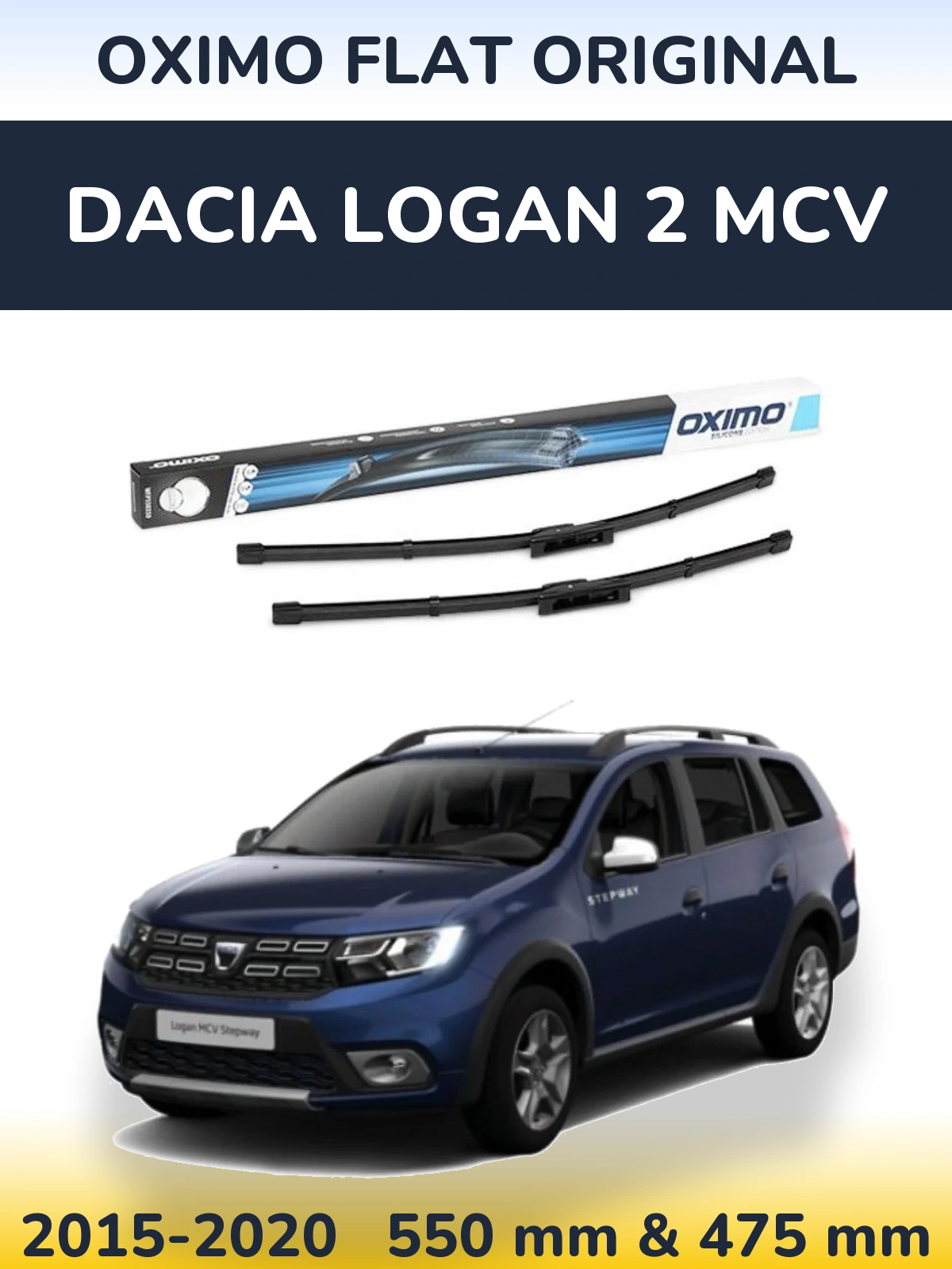 Torkarblad Oximo Flat Original för Dacia Logan 2 MCV