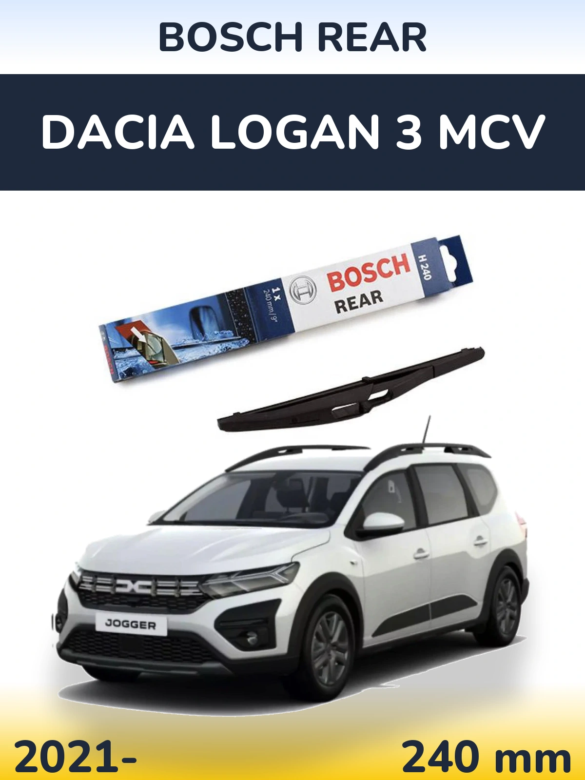Torkarblad BOSCH Rear för Dacia Logan 3 MCV