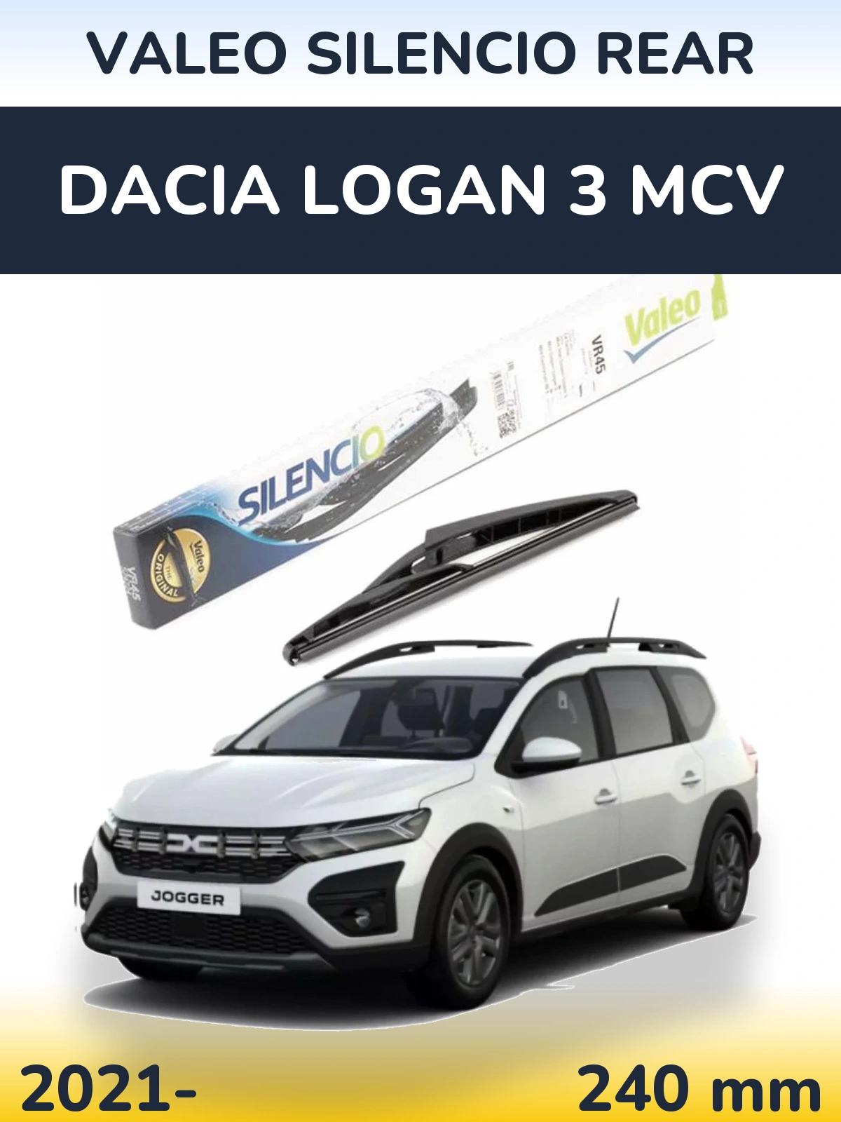 Torkarblad Valeo Silencio Rear för Dacia Logan 3 MCV
