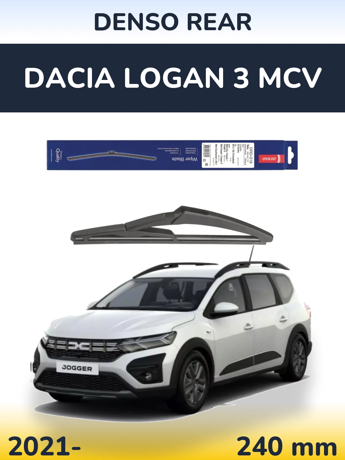 Torkarblad Denso Rear för Dacia Logan 3 MCV