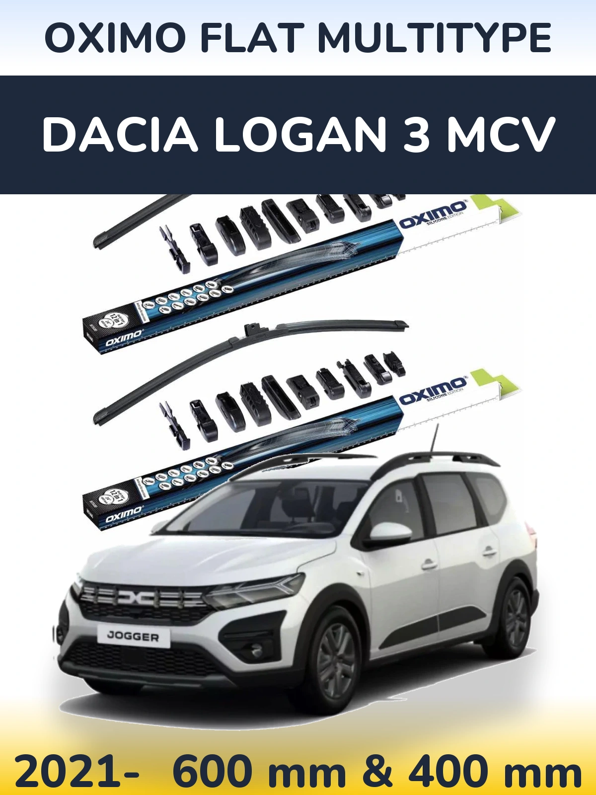 Torkarblad Oximo Flat MultiType för Dacia Logan 3 MCV