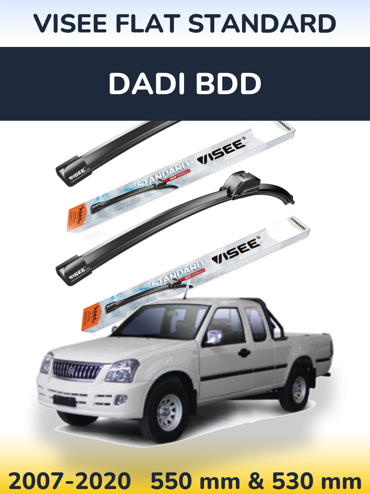 Torkarblad VISEE FLAT STANDARD för Dadi BDD