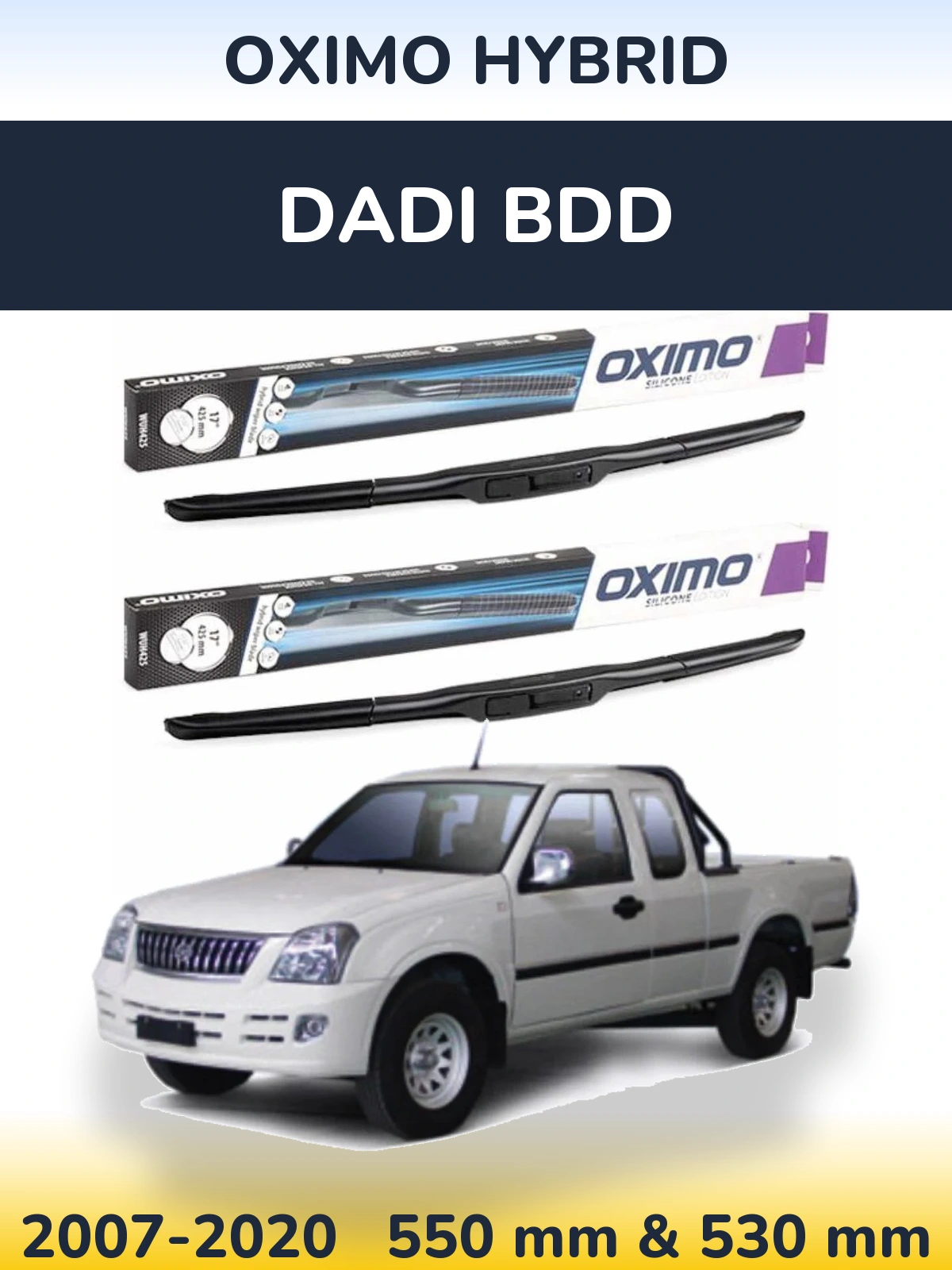 Torkarblad Oximo Hybrid för Dadi BDD