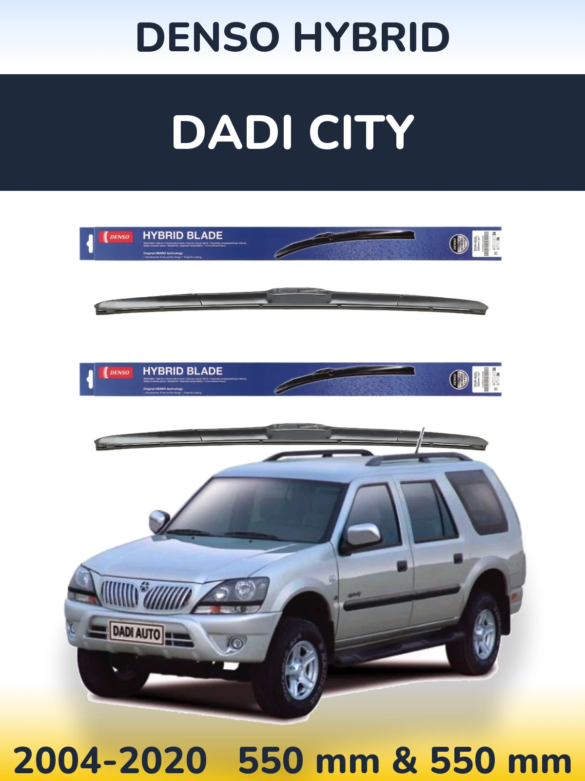 Torkarblad Denso Hybrid för Dadi City