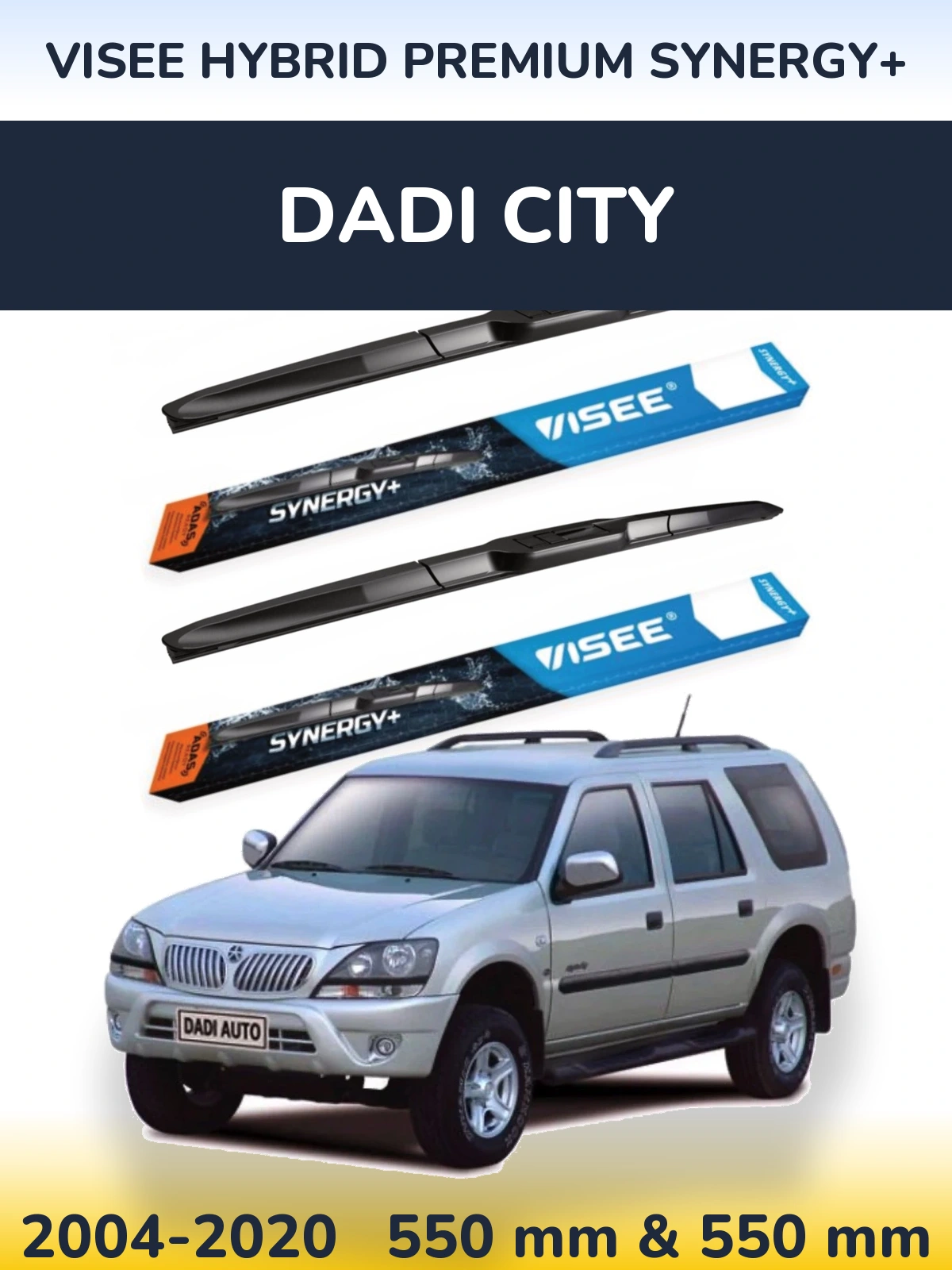 Torkarblad VISEE HYBRID PREMIUM SYNERGY+ för Dadi City