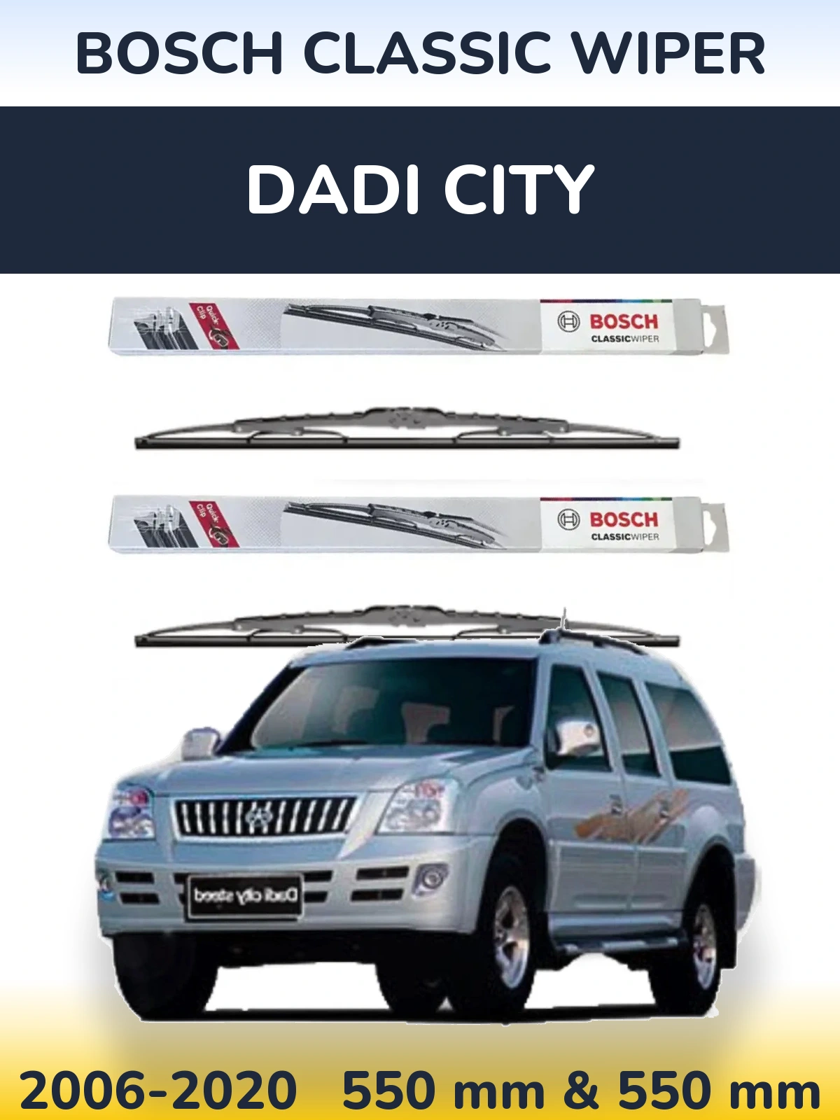 Torkarblad BOSCH Classic Wiper för Dadi City