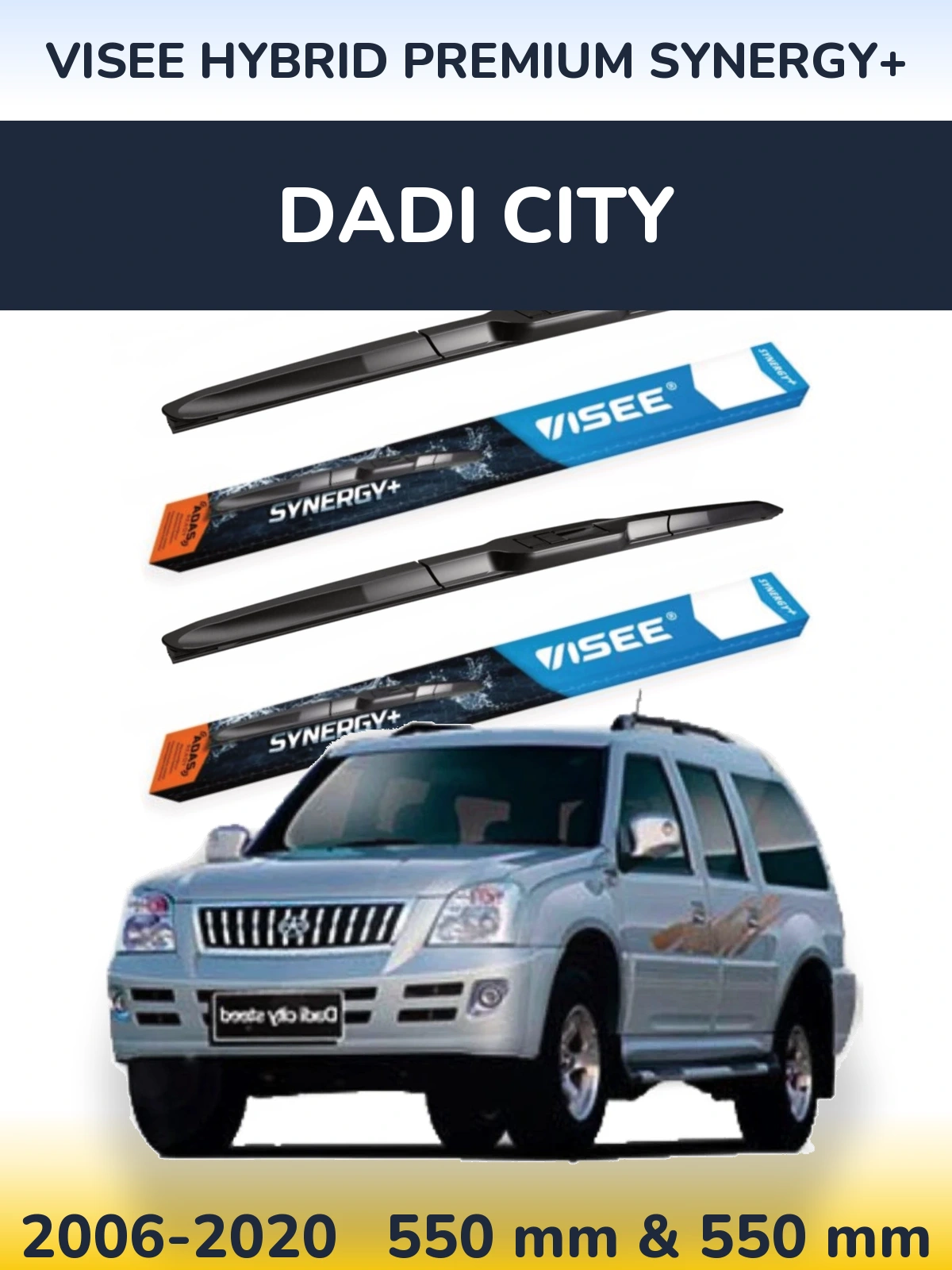 Torkarblad VISEE HYBRID PREMIUM SYNERGY+ för Dadi City