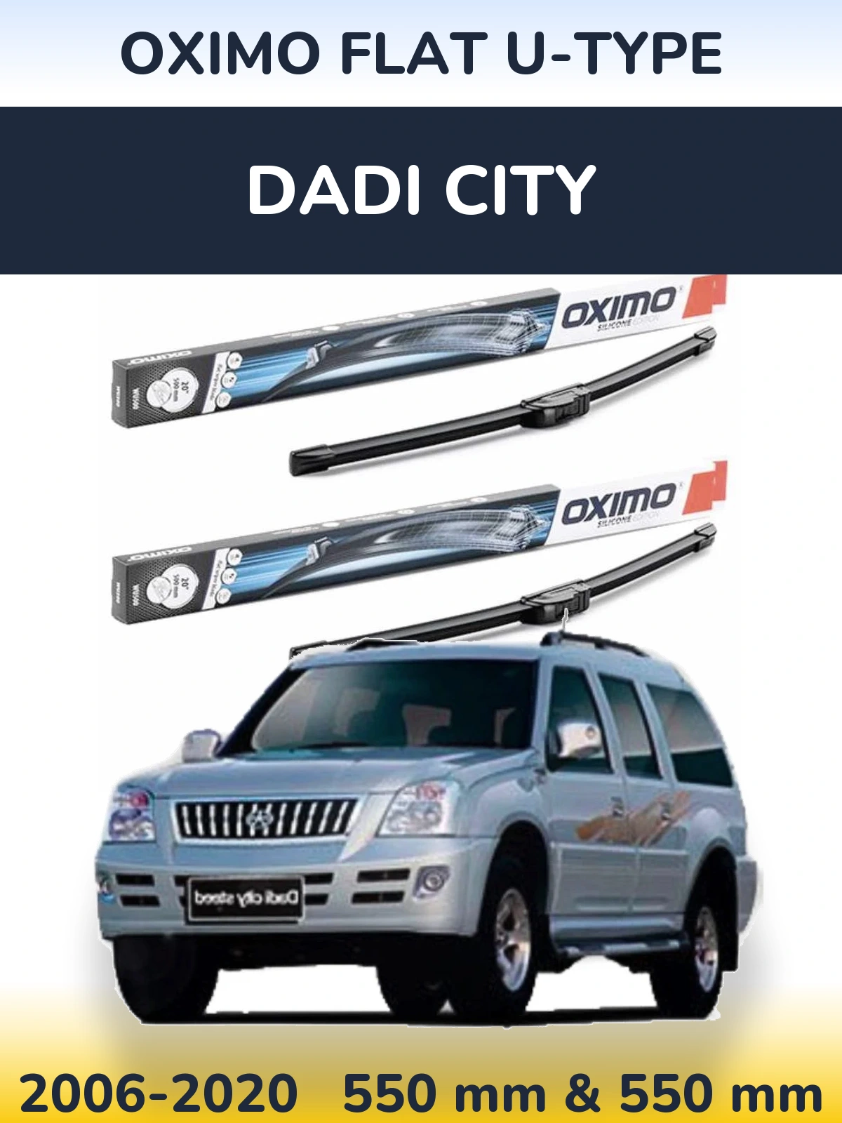 Torkarblad Oximo Flat U-type för Dadi City