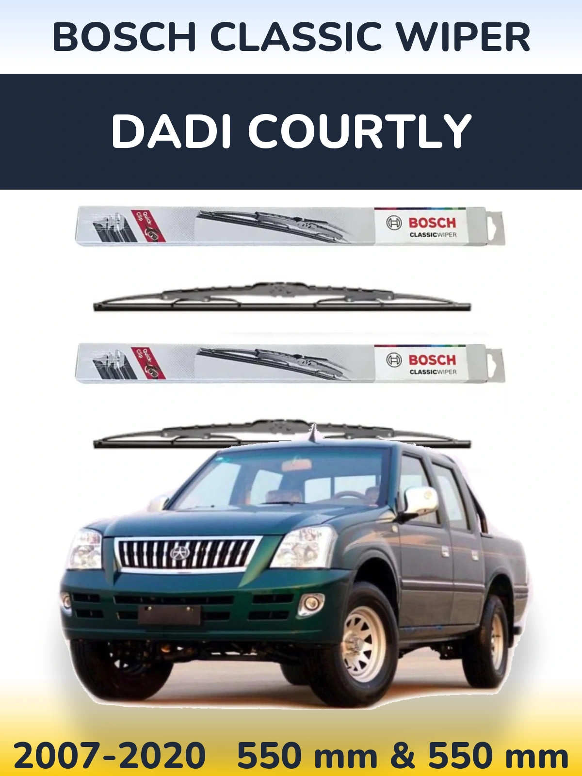 Torkarblad BOSCH Classic Wiper för Dadi Courtly