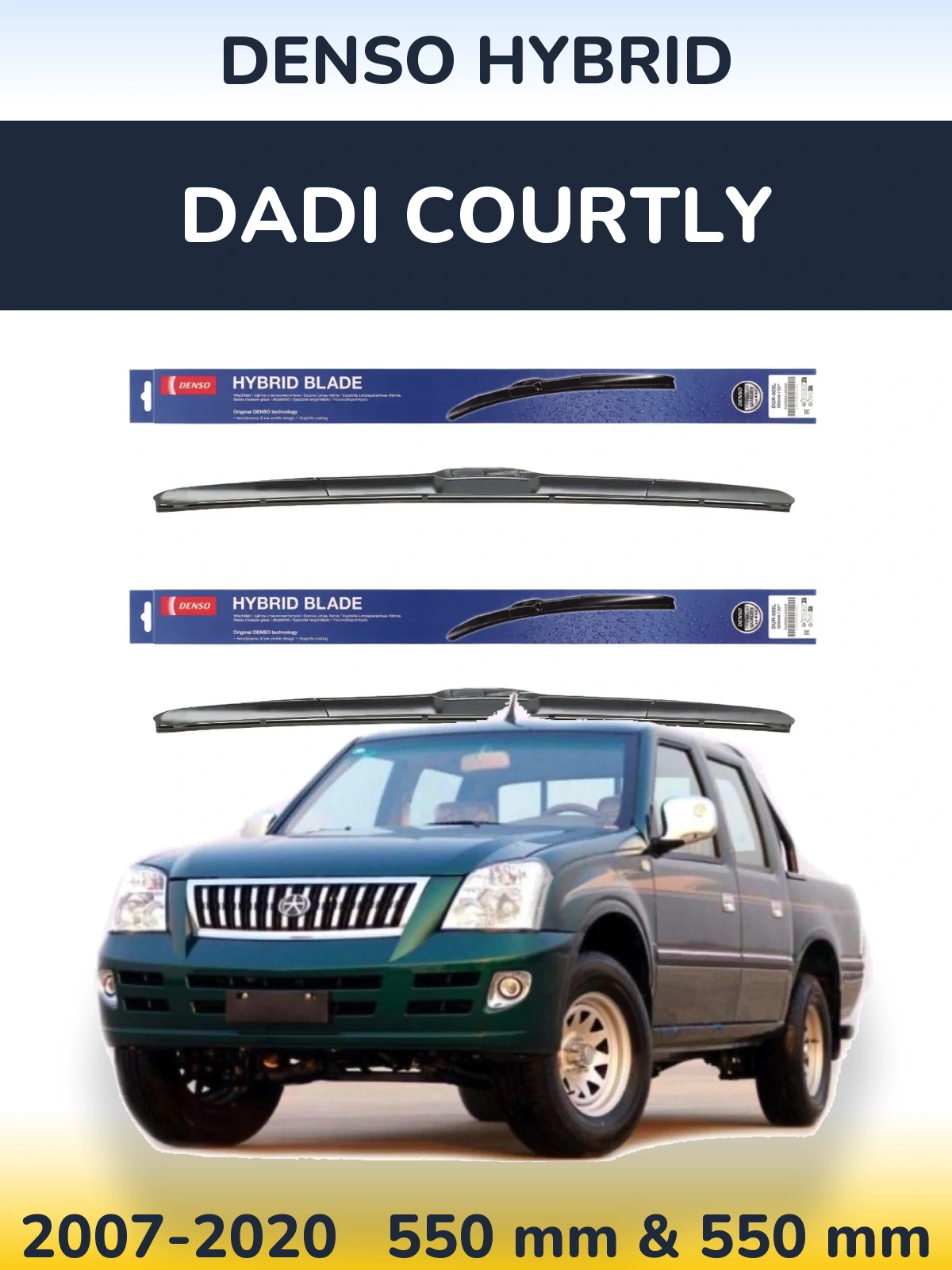 Torkarblad Denso Hybrid för Dadi Courtly