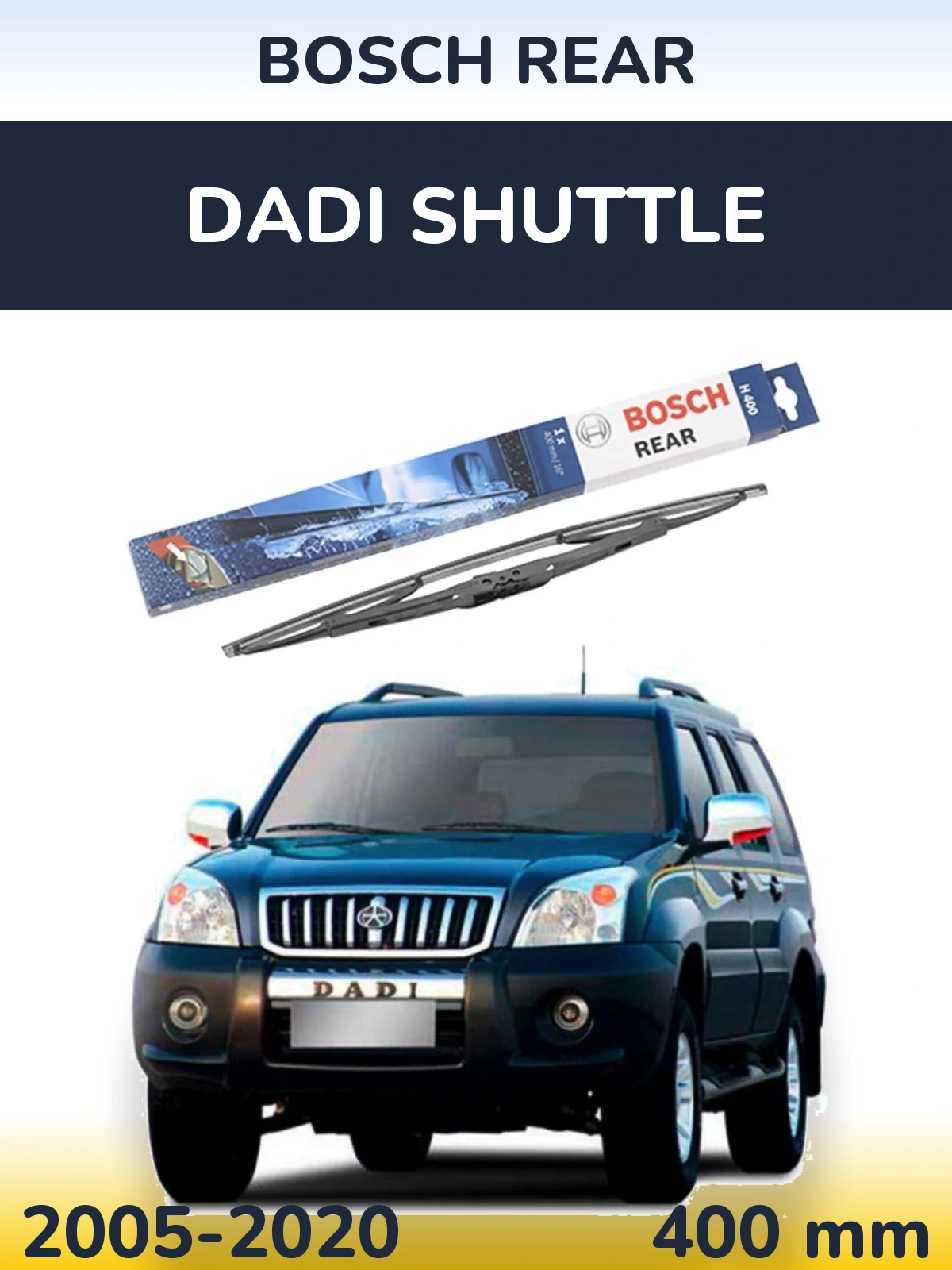 Torkarblad BOSCH Rear för Dadi Shuttle
