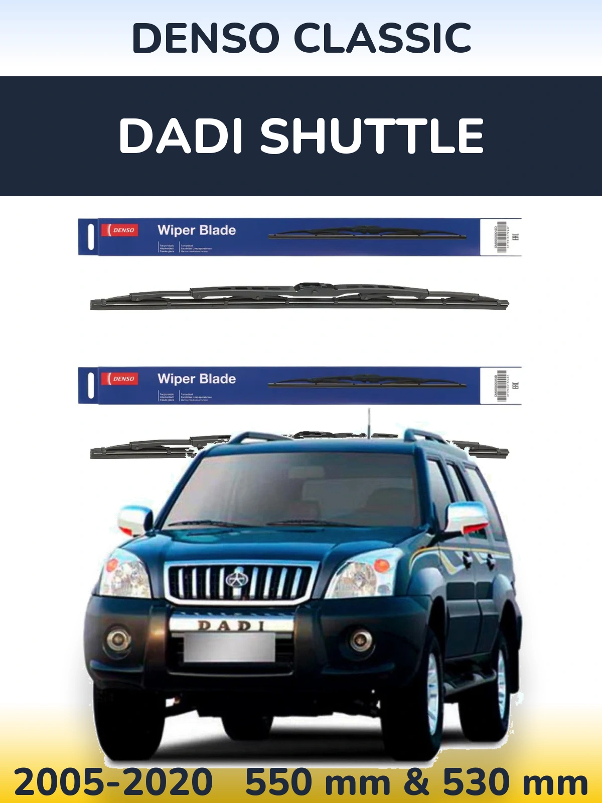 Torkarblad Denso Classic för Dadi Shuttle