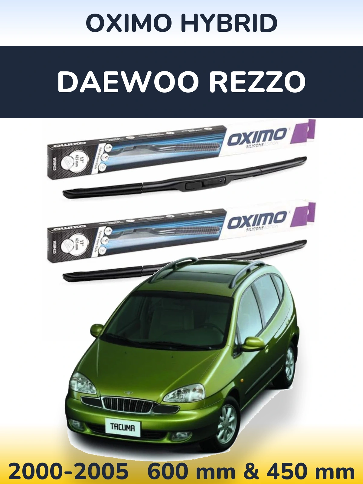 Torkarblad Oximo Hybrid för Daewoo Rezzo