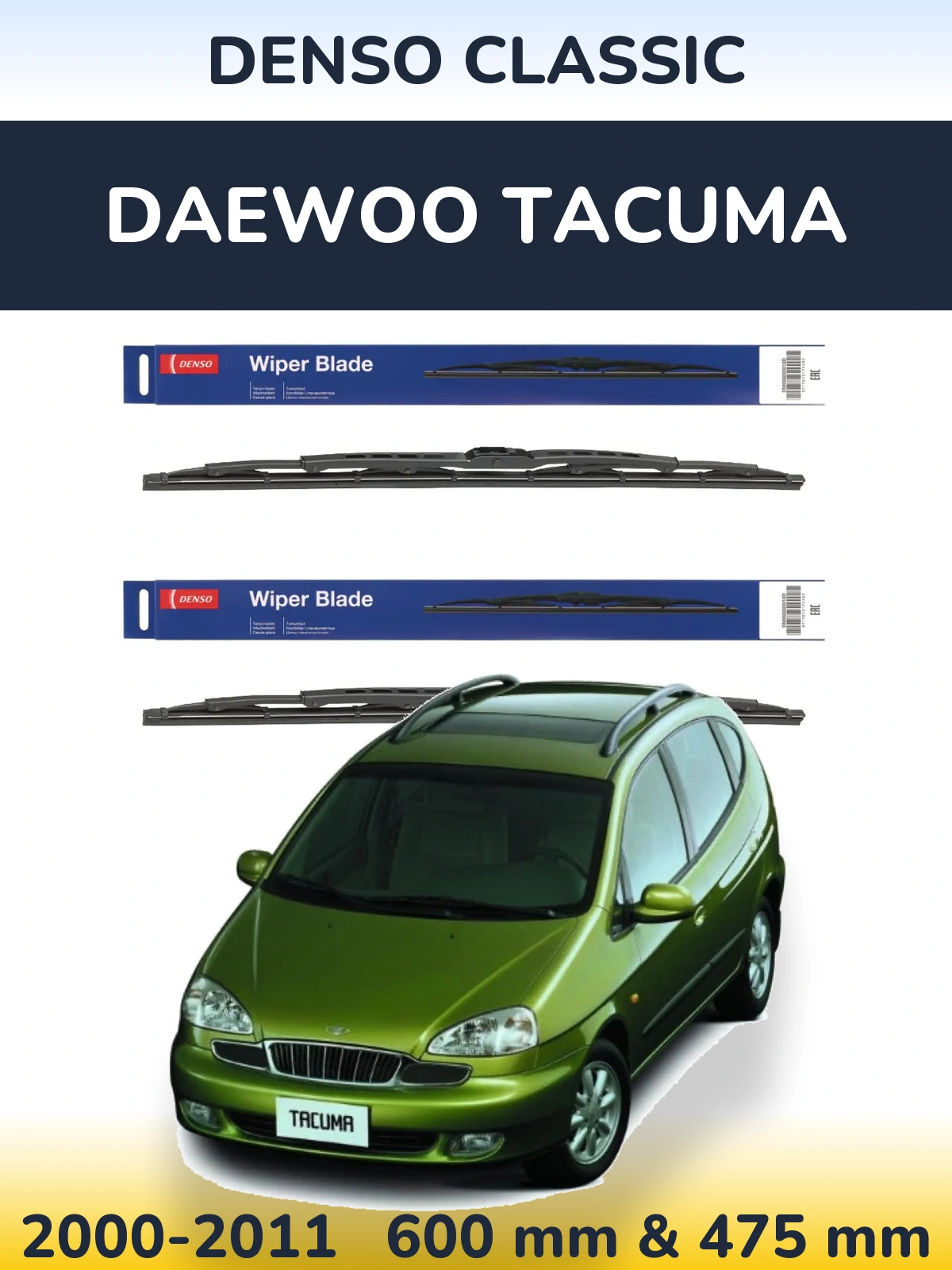 Torkarblad Denso Classic för Daewoo Tacuma