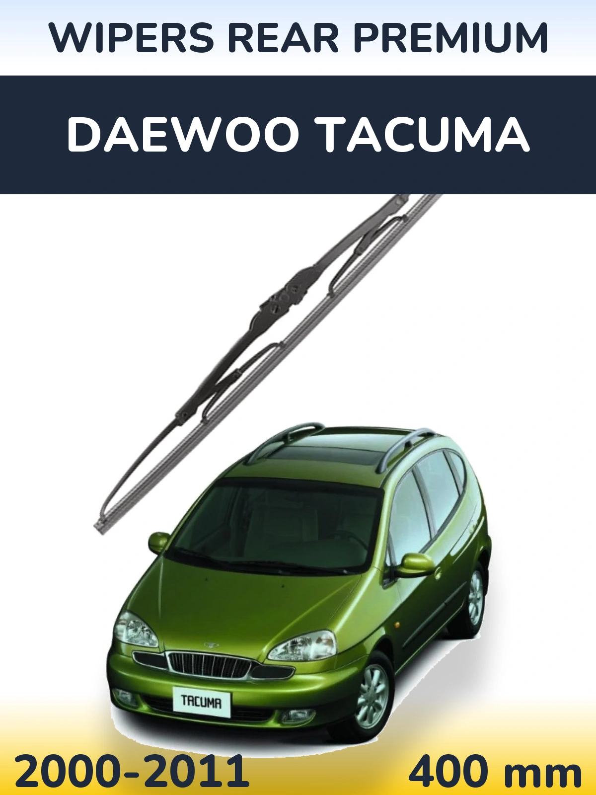 Torkarblad WIPERS REAR PREMIUM för Daewoo Tacuma
