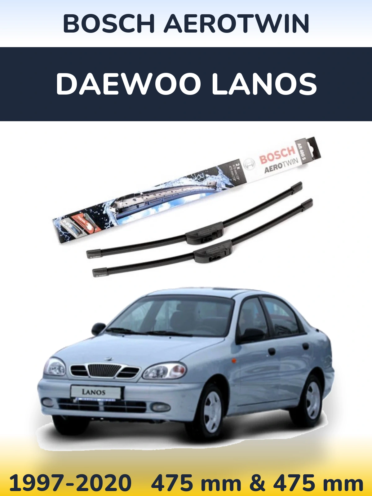 Torkarblad BOSCH AeroTwin för Daewoo Lanos
