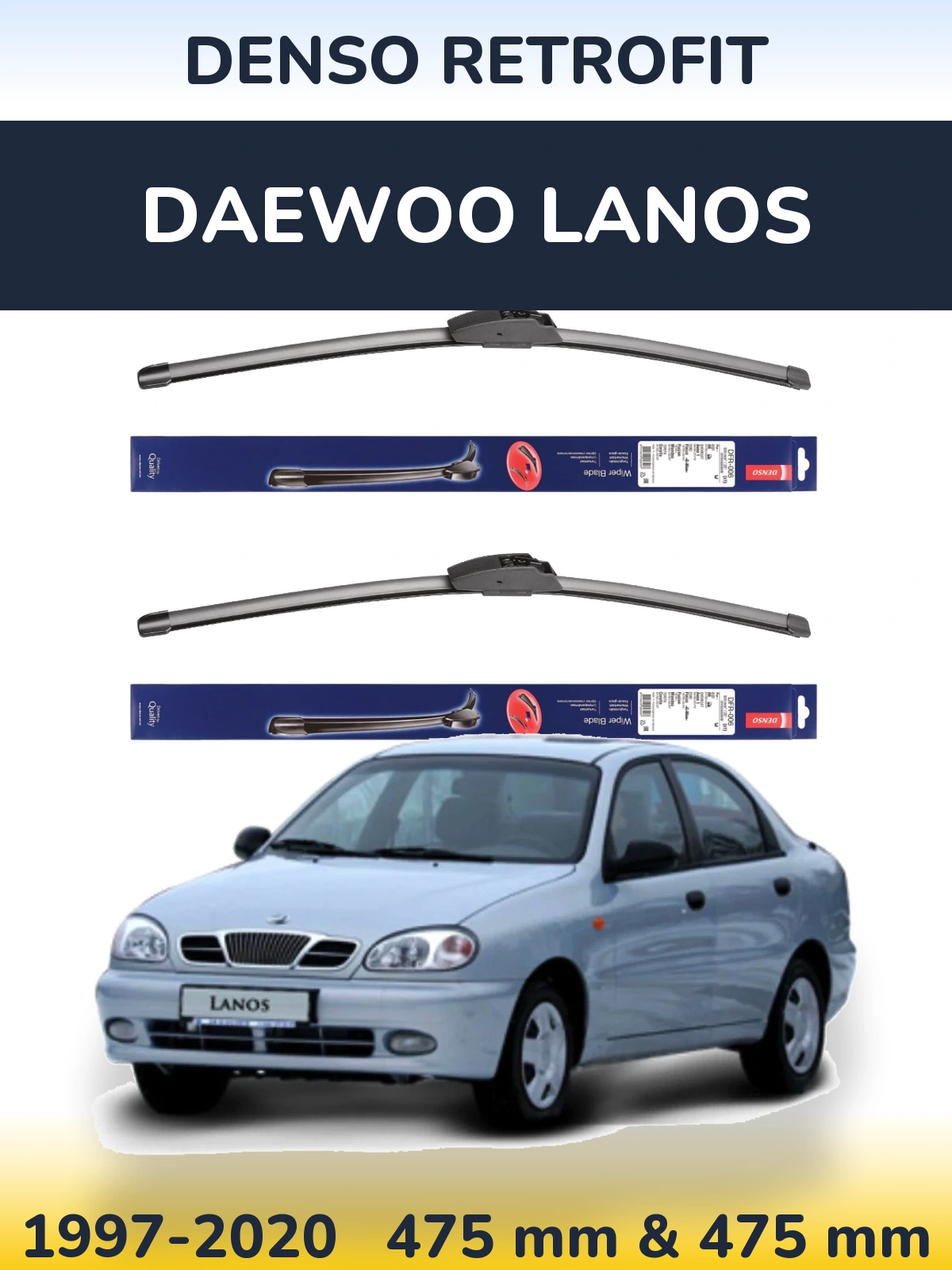 Torkarblad Denso Retrofit för Daewoo Lanos
