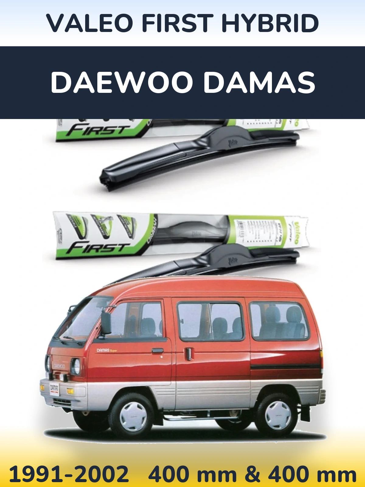 Torkarblad Valeo First Hybrid för Daewoo Damas