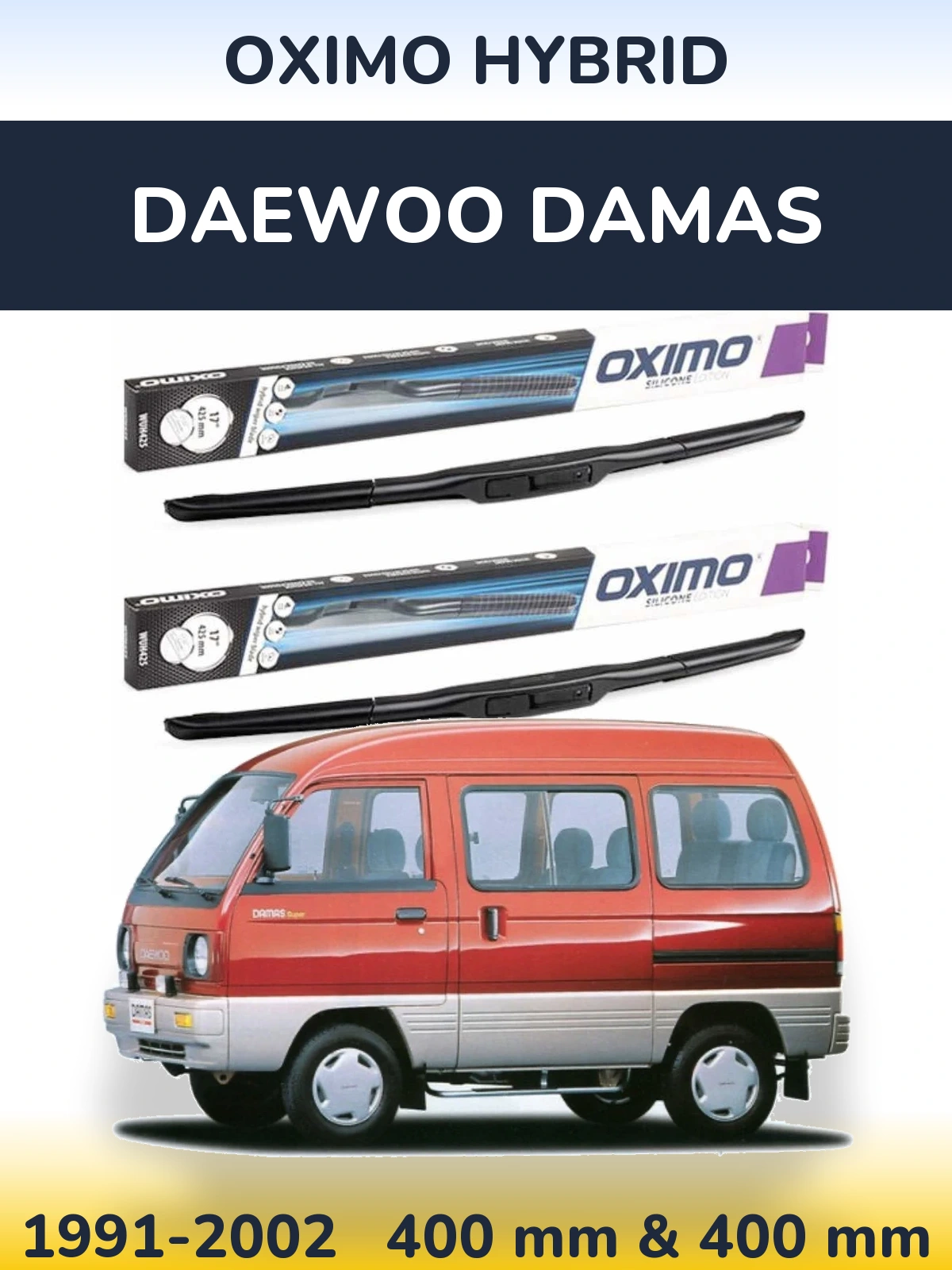 Torkarblad Oximo Hybrid för Daewoo Damas