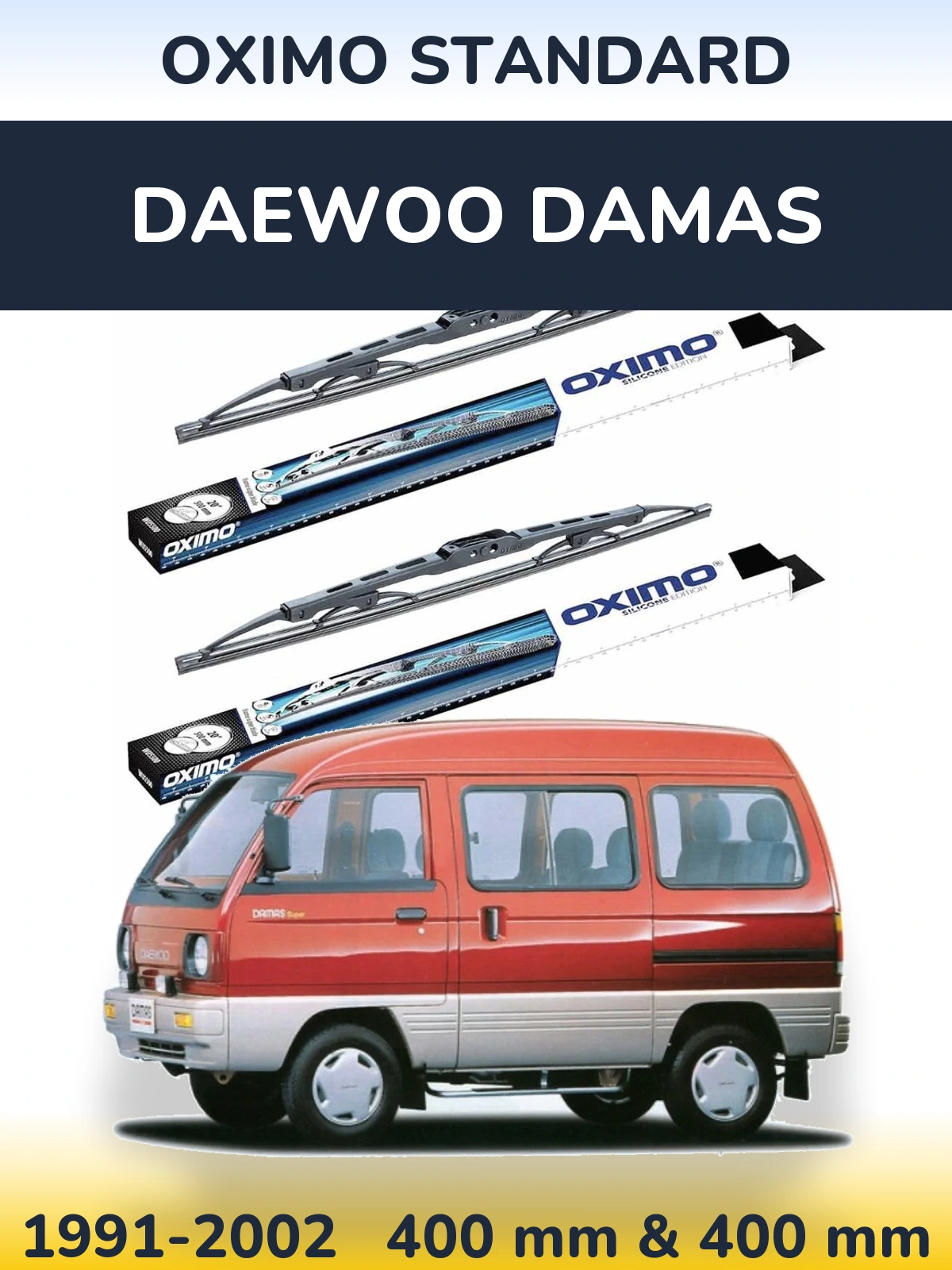 Torkarblad Oximo Standard för Daewoo Damas