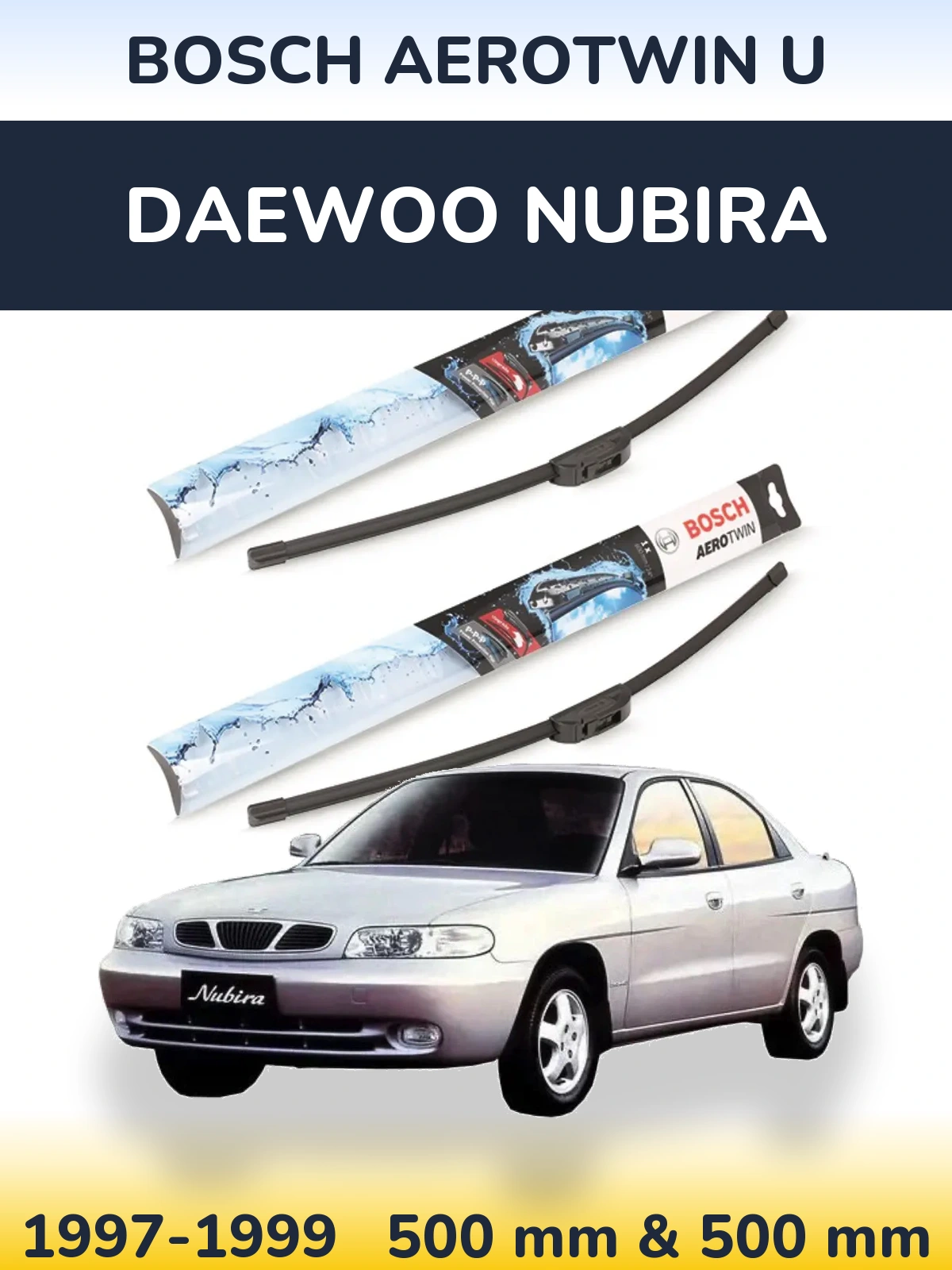 Torkarblad BOSCH AeroTwin U för Daewoo Nubira