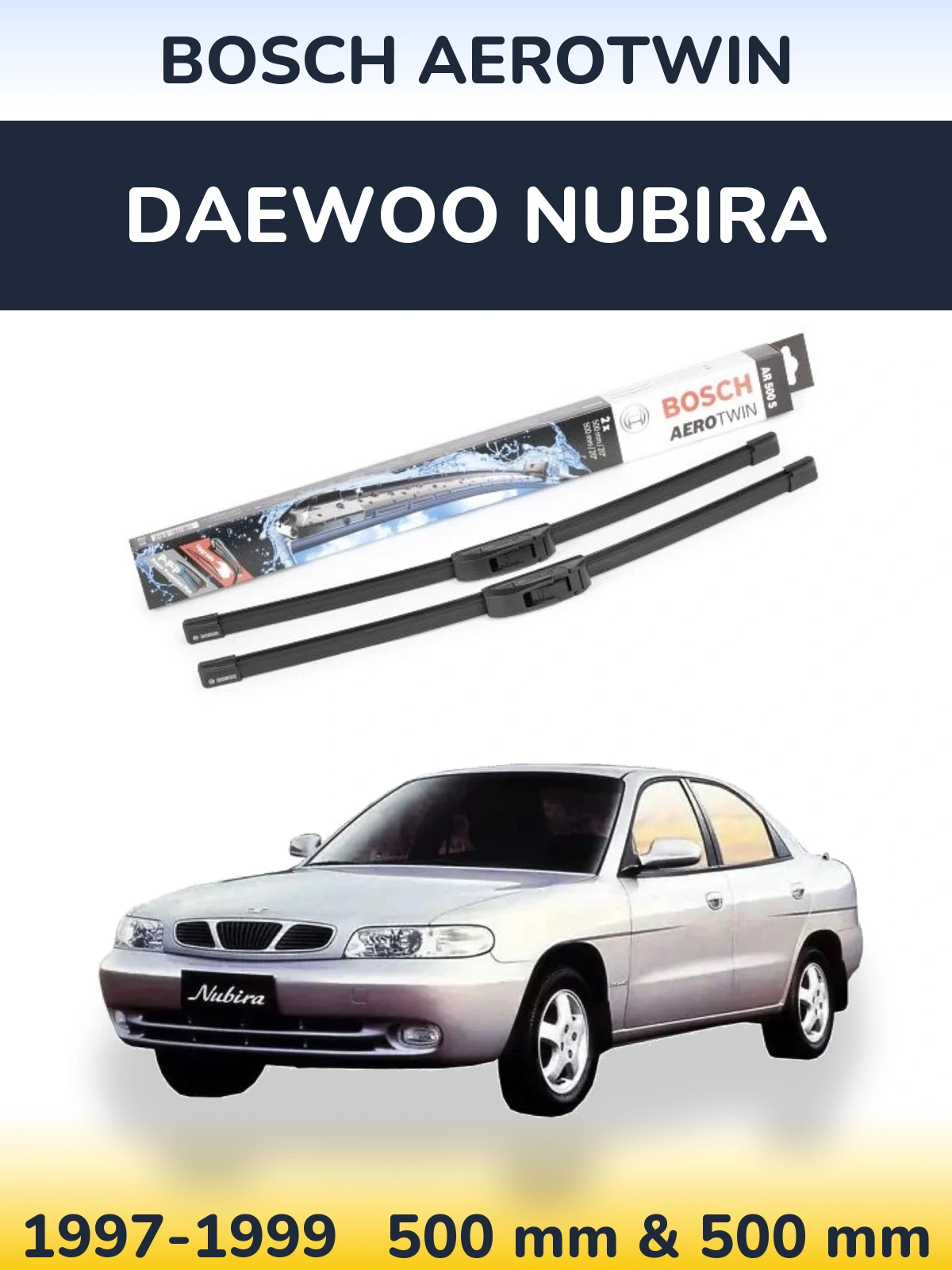 Torkarblad BOSCH AeroTwin för Daewoo Nubira