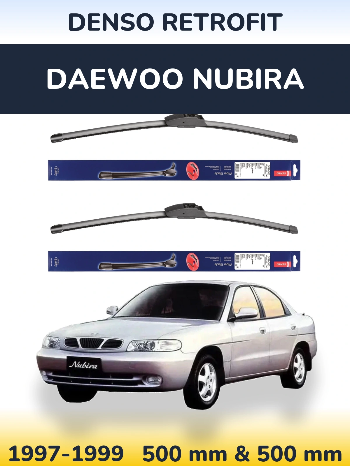 Torkarblad Denso Retrofit för Daewoo Nubira