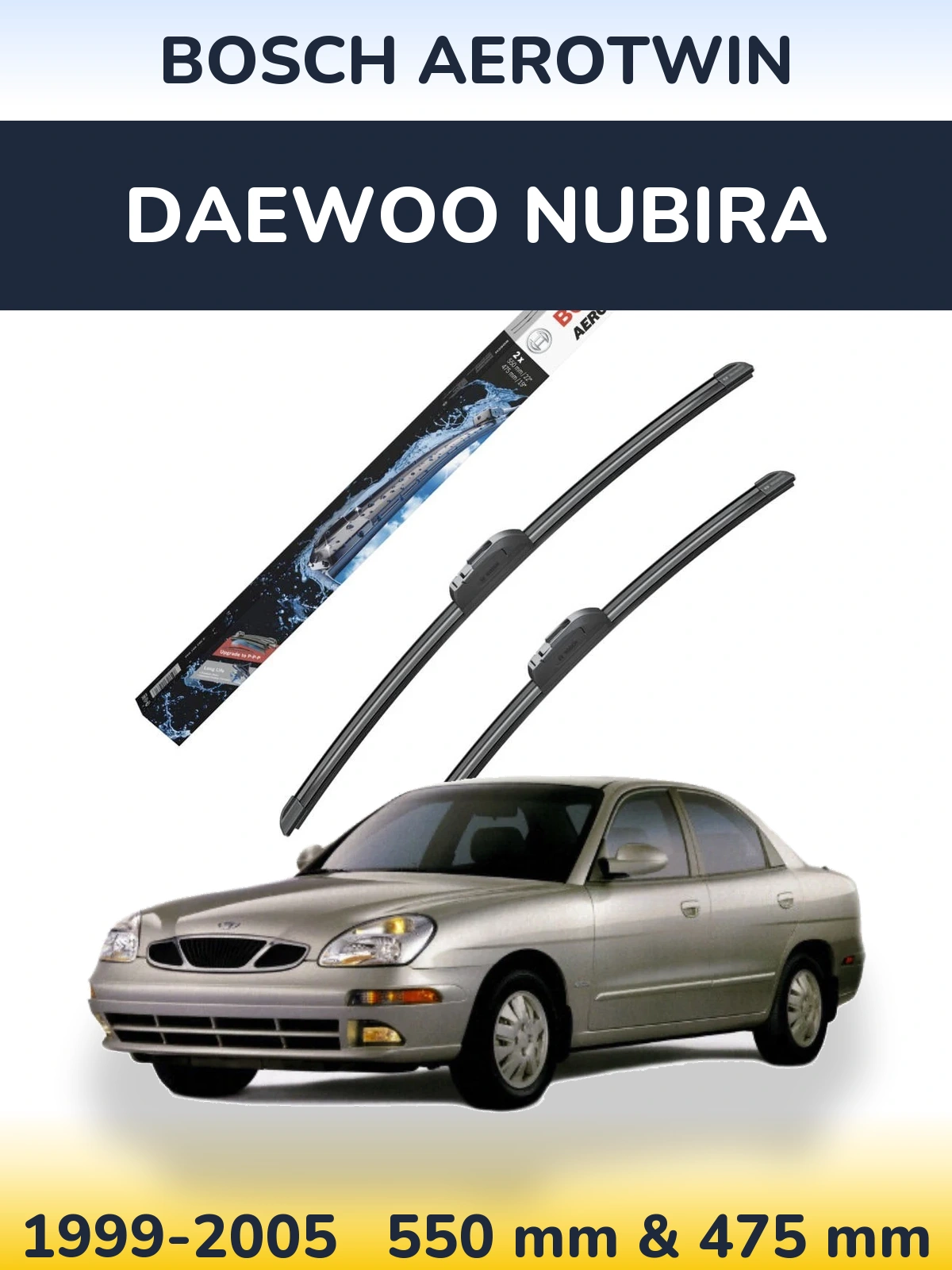 Torkarblad BOSCH AeroTwin för Daewoo Nubira