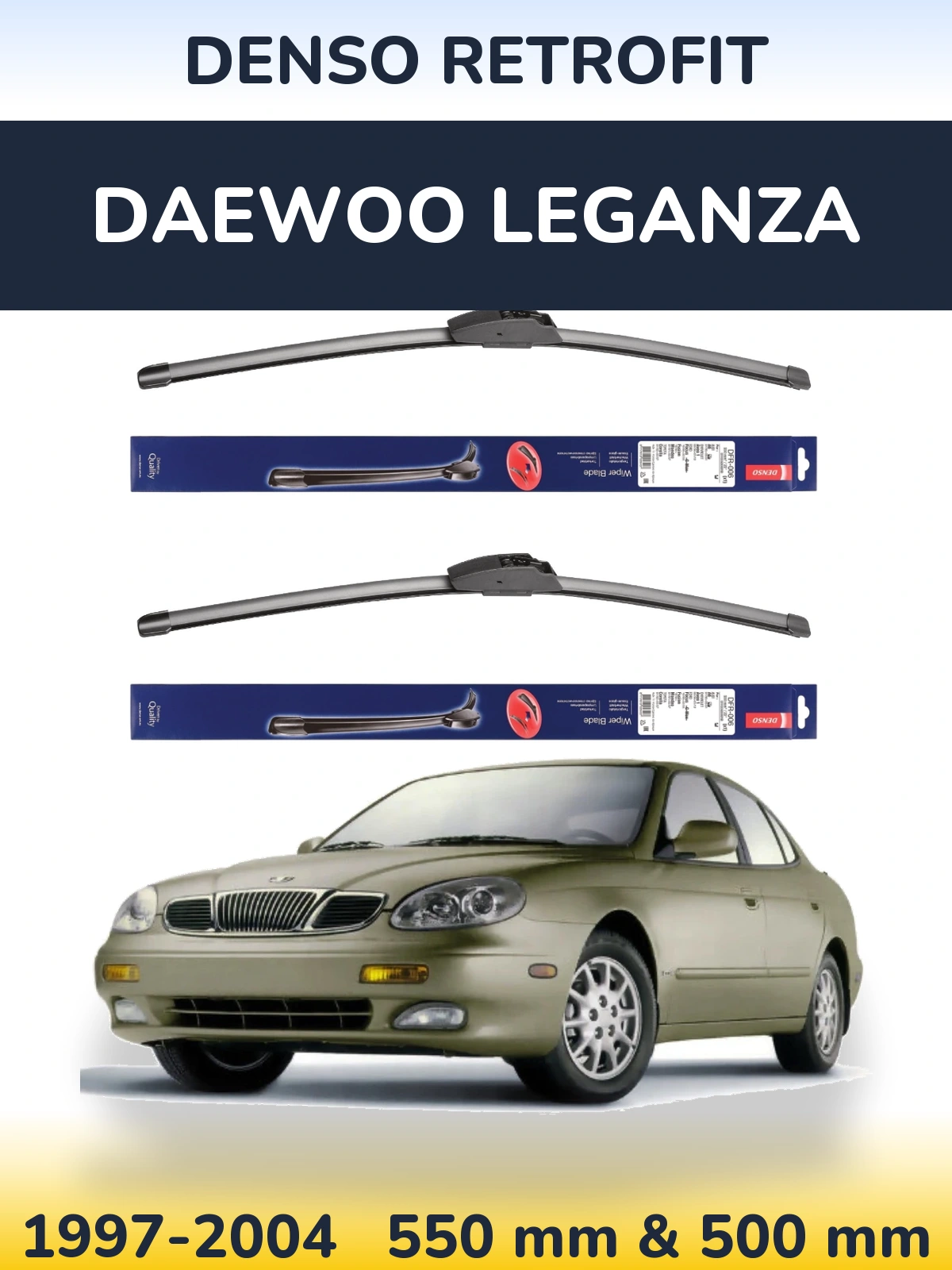 Torkarblad Denso Retrofit för Daewoo Leganza