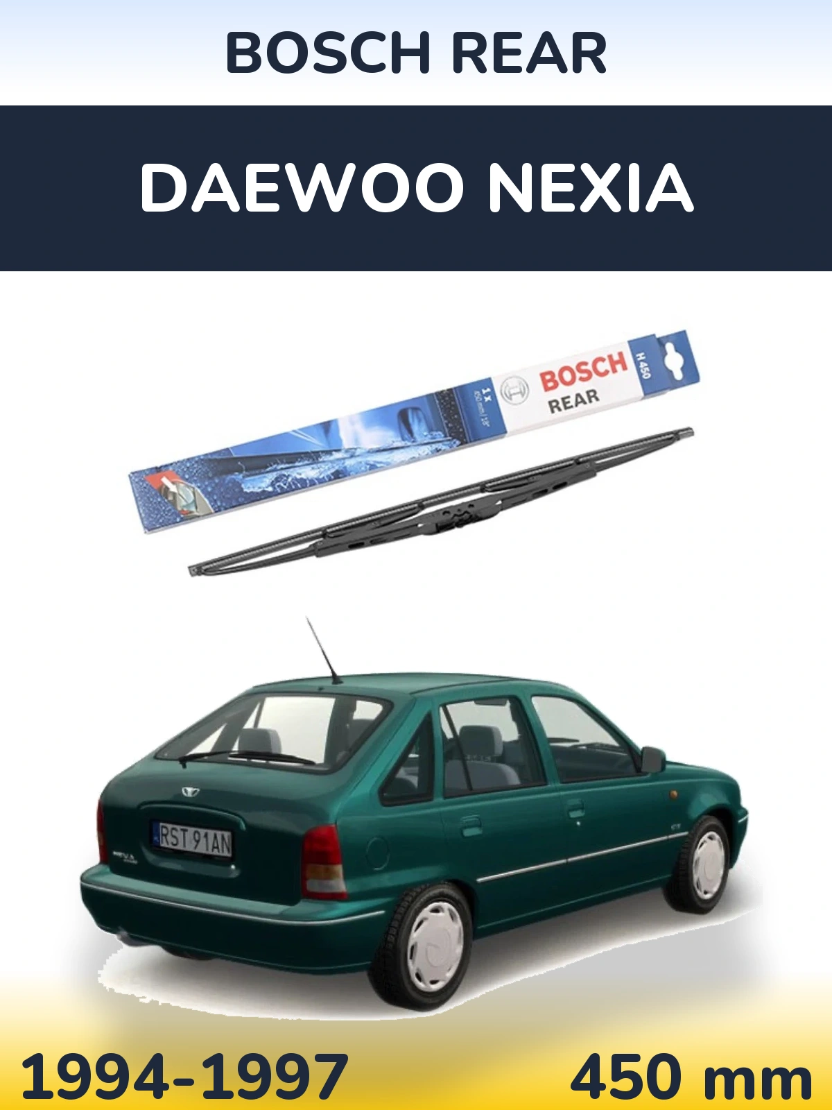 Torkarblad BOSCH Rear för Daewoo Nexia