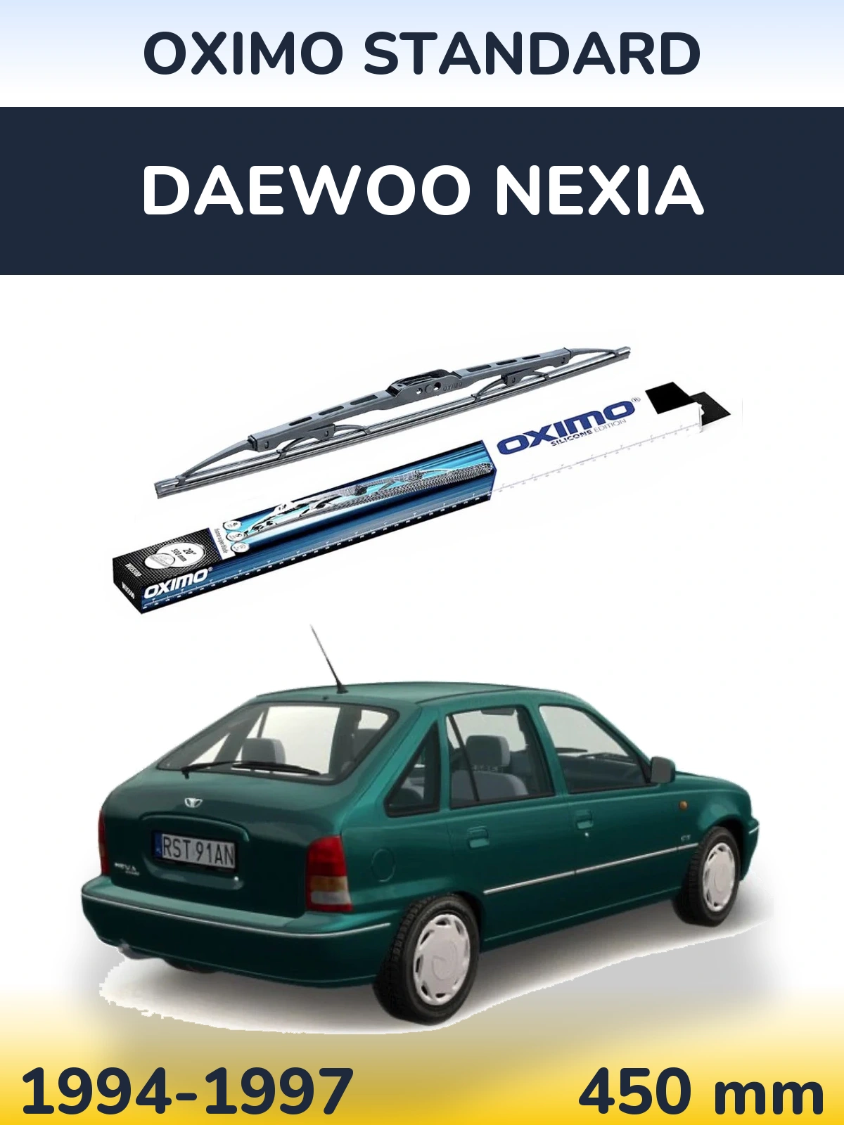 Torkarblad Oximo Standard för Daewoo Nexia