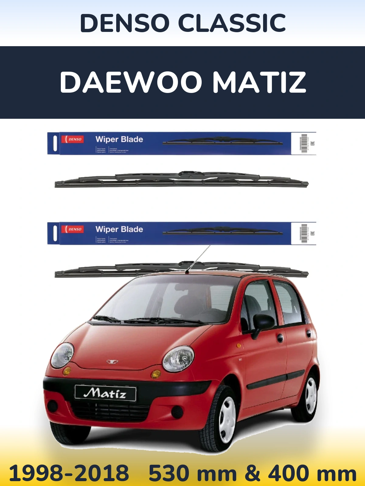 Torkarblad Denso Classic för Daewoo Matiz