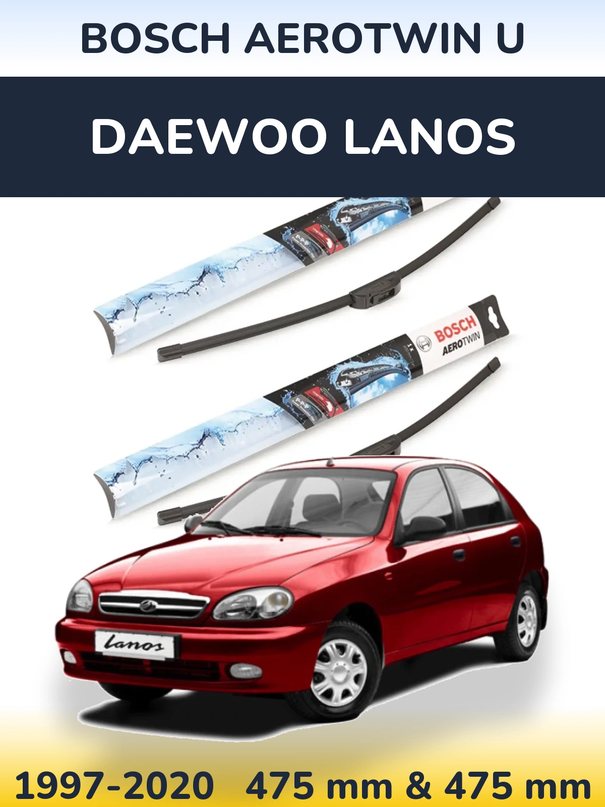 Torkarblad BOSCH AeroTwin U för Daewoo Lanos